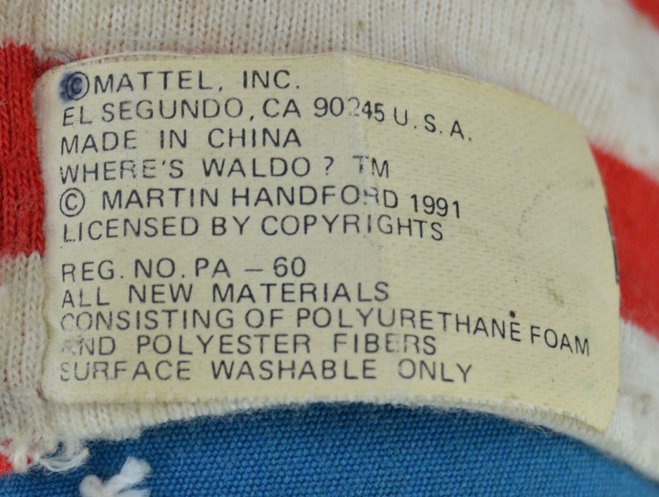 Vintage "Where's Waldo" Doll