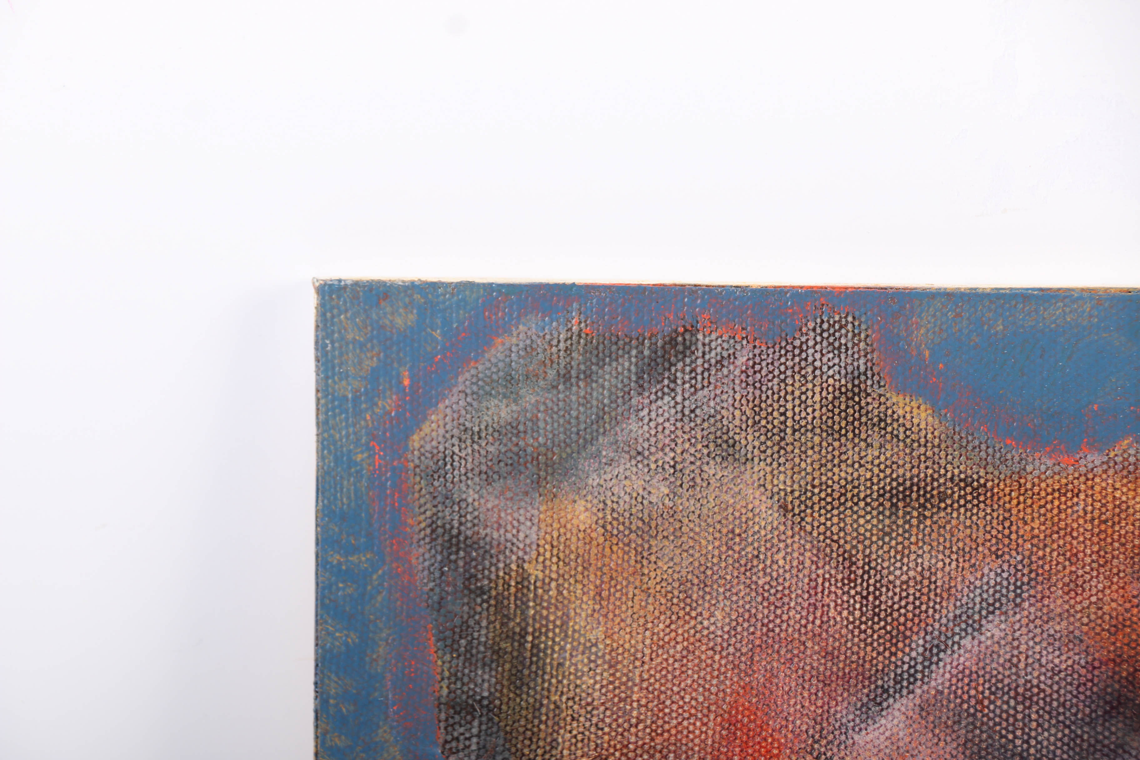 Ricardo Morin Oil Painting on Linen Affixed to Board "Still Thirty-four"