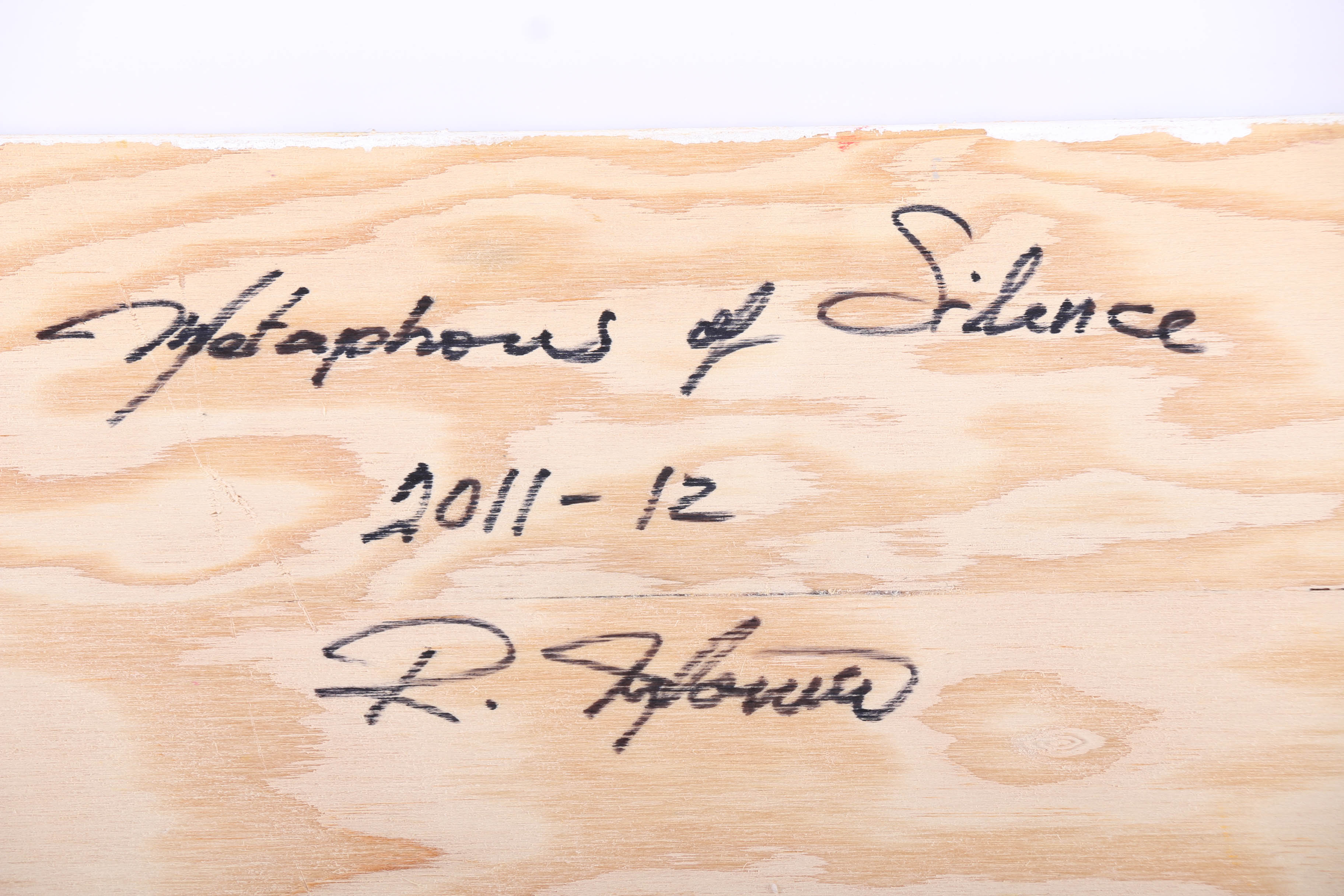 Ricardo Morin Oil Painting on Linen Affixed to Board "Still Thirty-four"