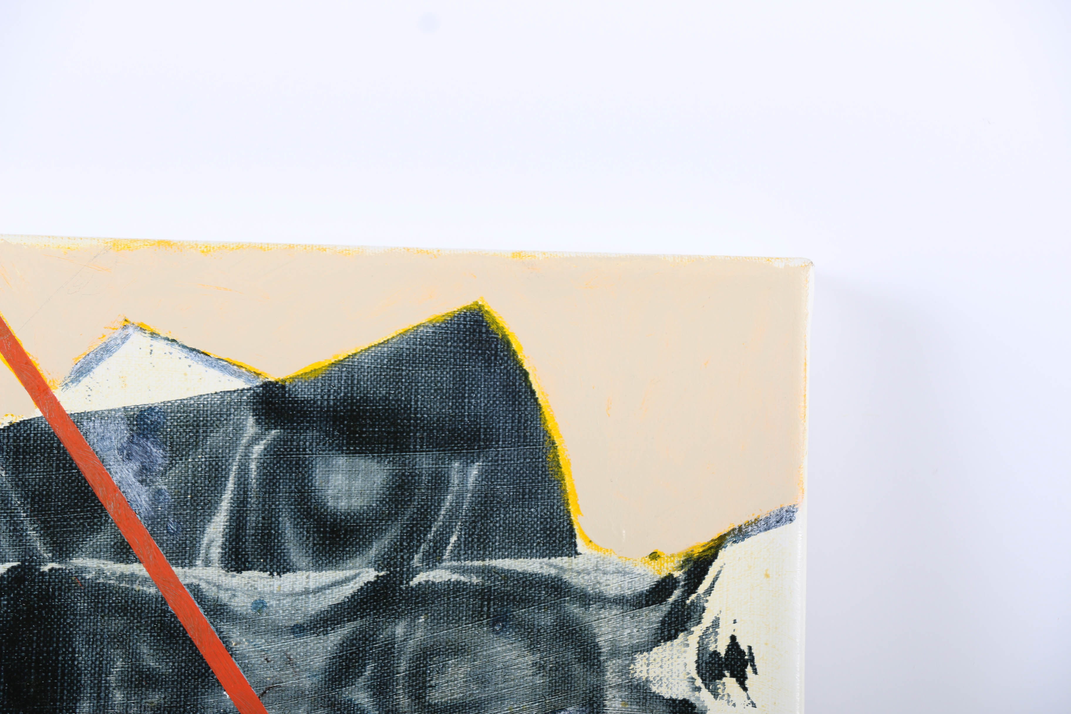 Ricardo Morin Oil Painting on Linen "Triangulation 32"