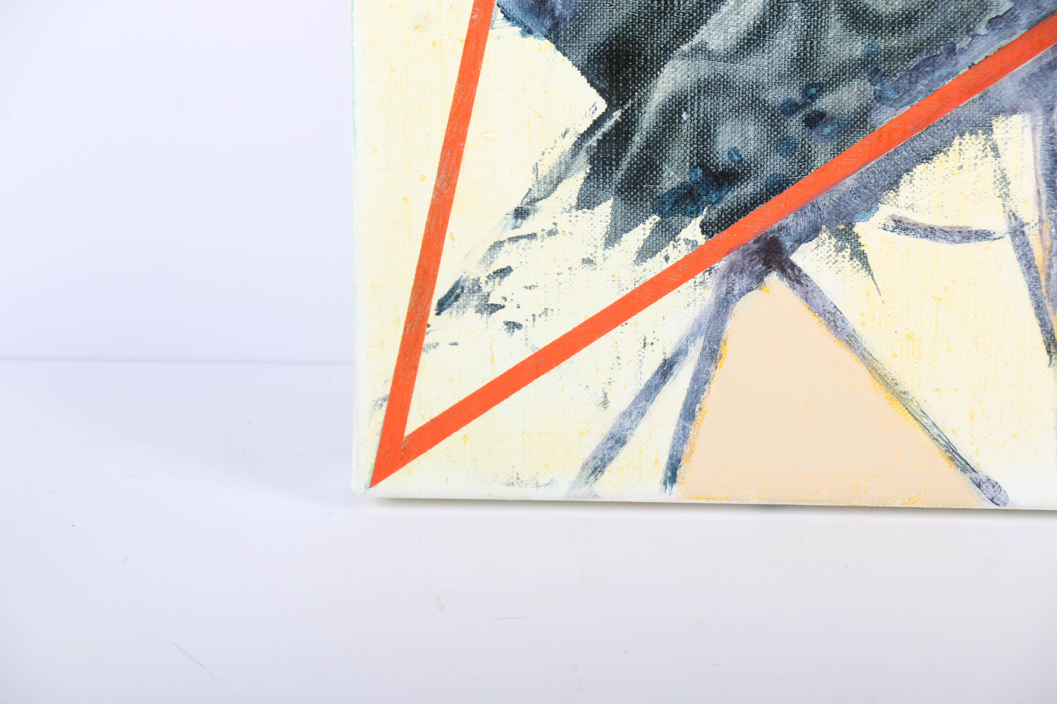 Ricardo Morin Oil Painting on Linen "Triangulation 32"