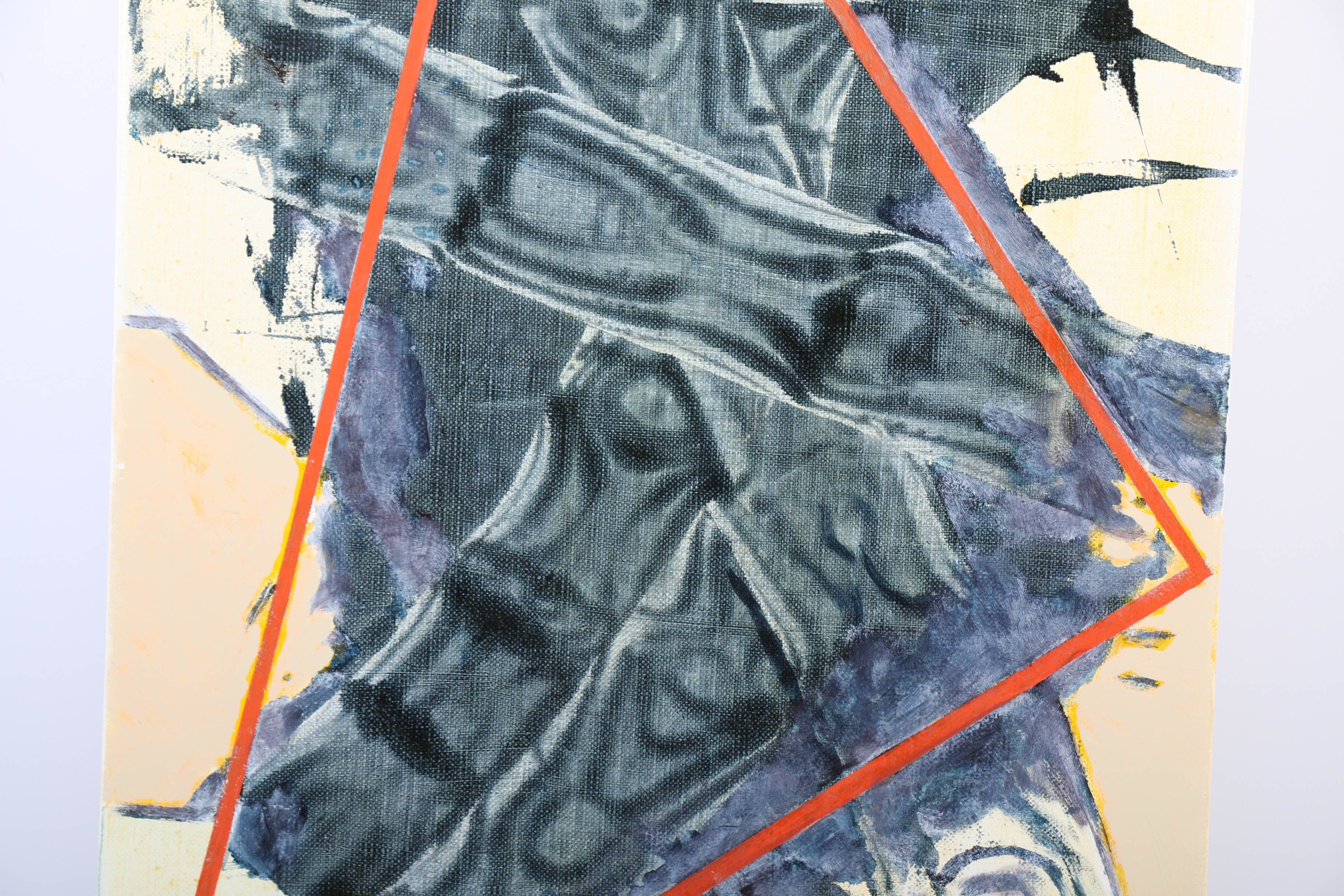 Ricardo Morin Oil Painting on Linen "Triangulation 32"