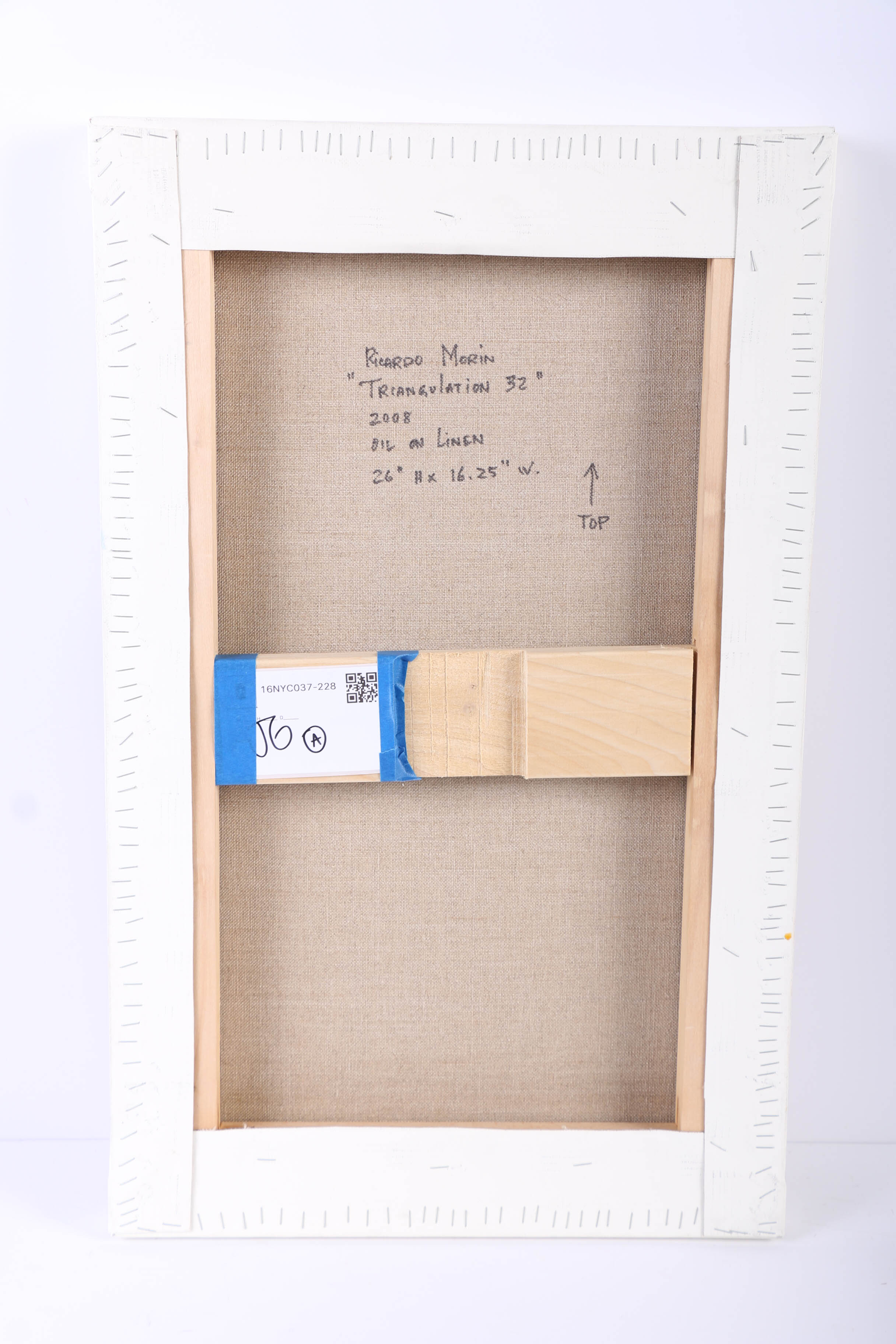 Ricardo Morin Oil Painting on Linen "Triangulation 32"