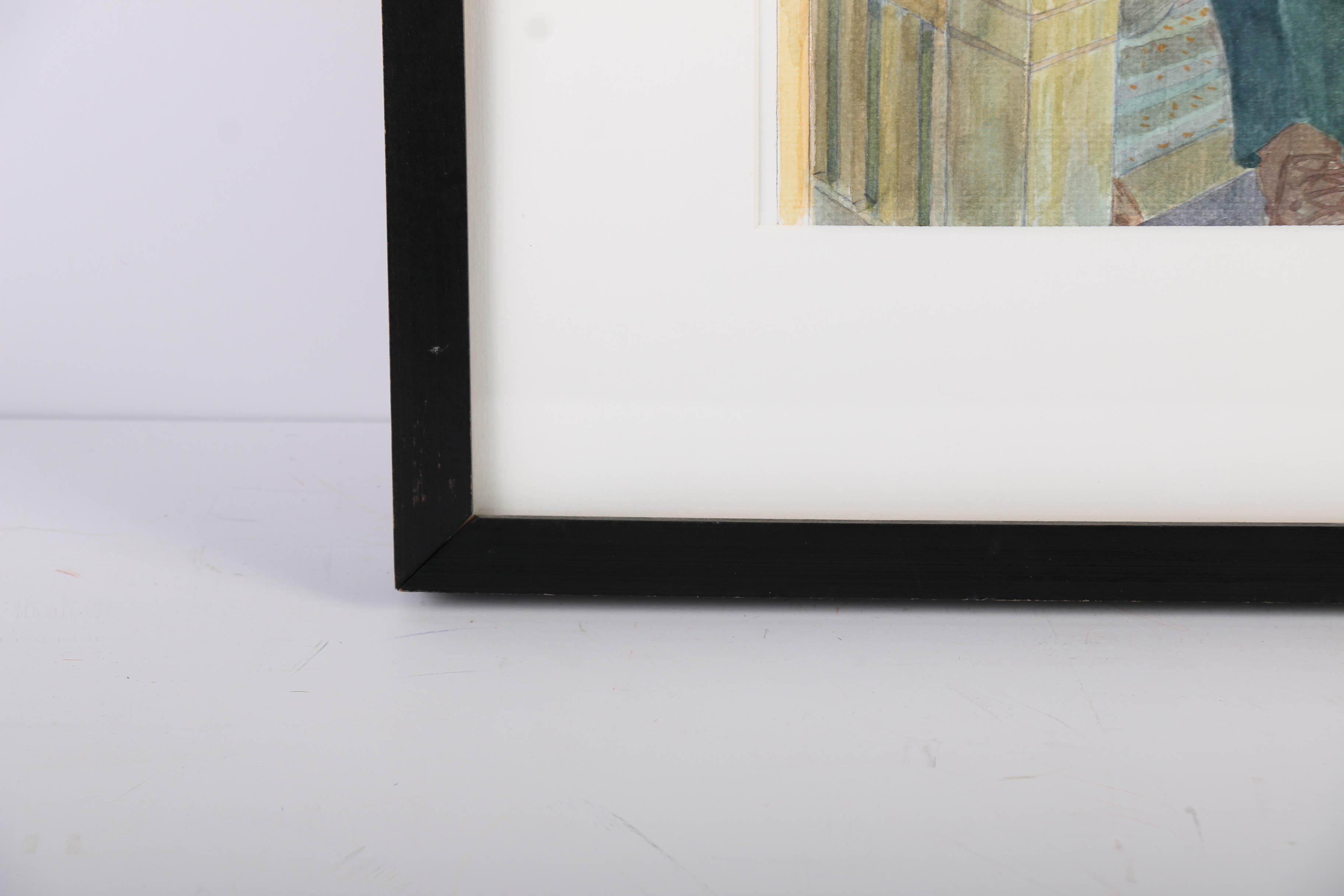 Ricardo Morin Watercolor Painting on Paper "Self-Portrait"