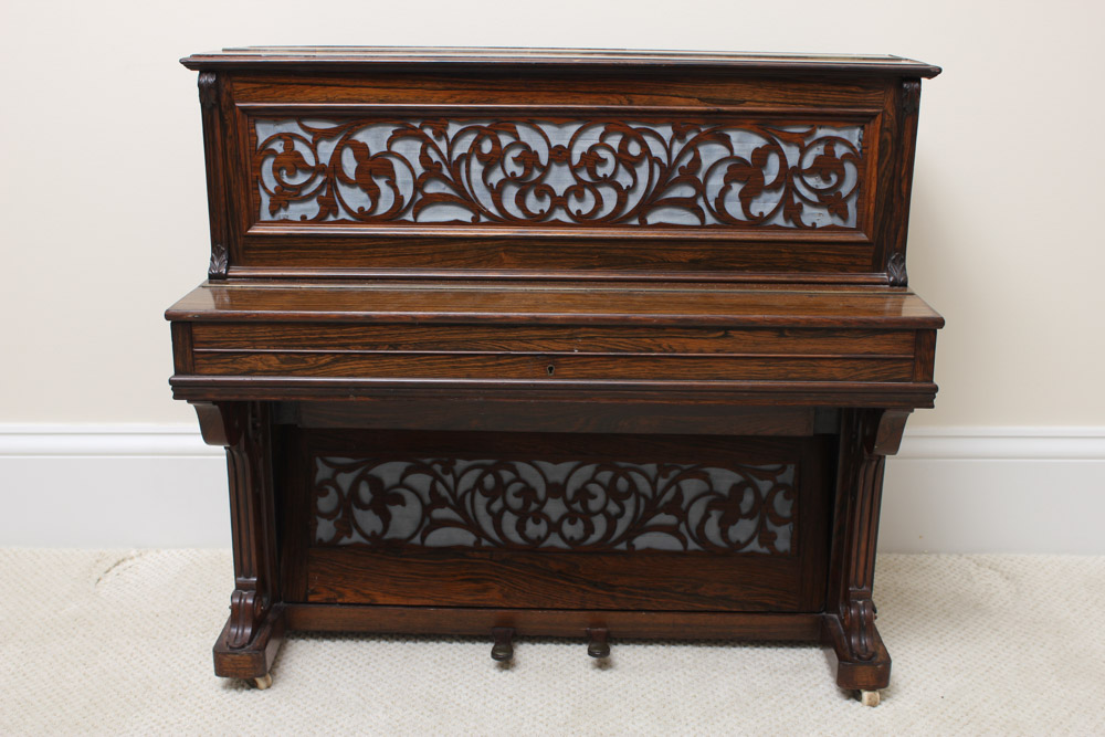 Early 19th C. Rosewood Salesman Sample Piano by John Broadwood & Sons, London