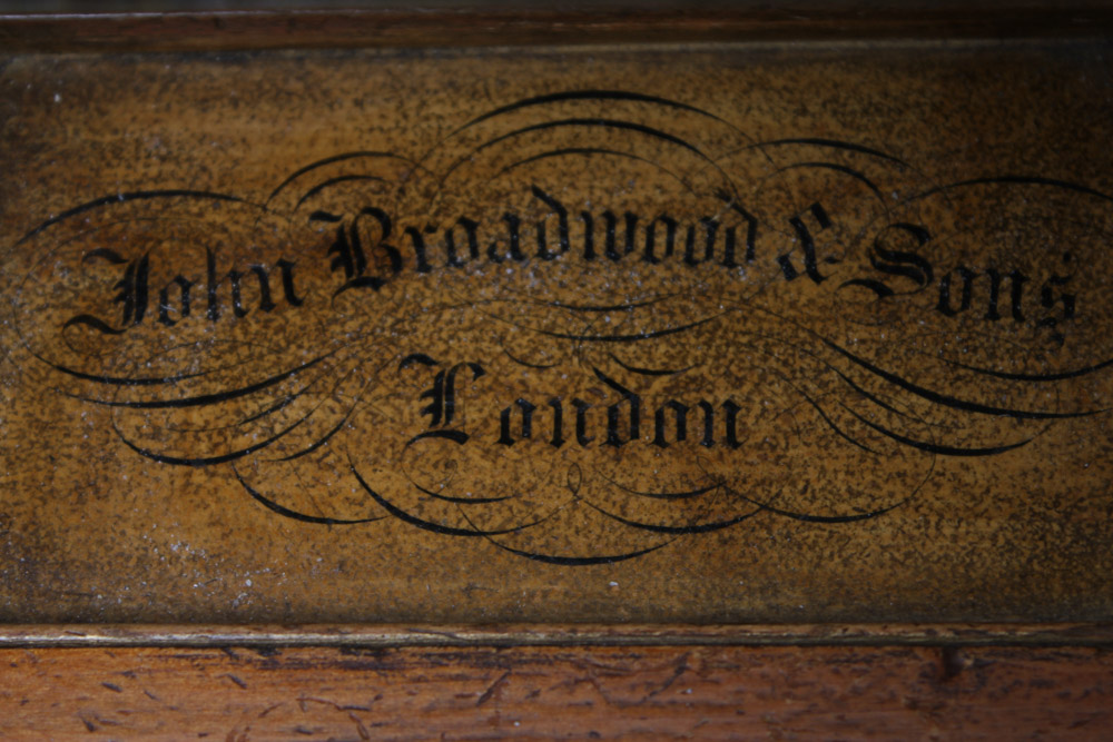 Early 19th C. Rosewood Salesman Sample Piano by John Broadwood & Sons, London