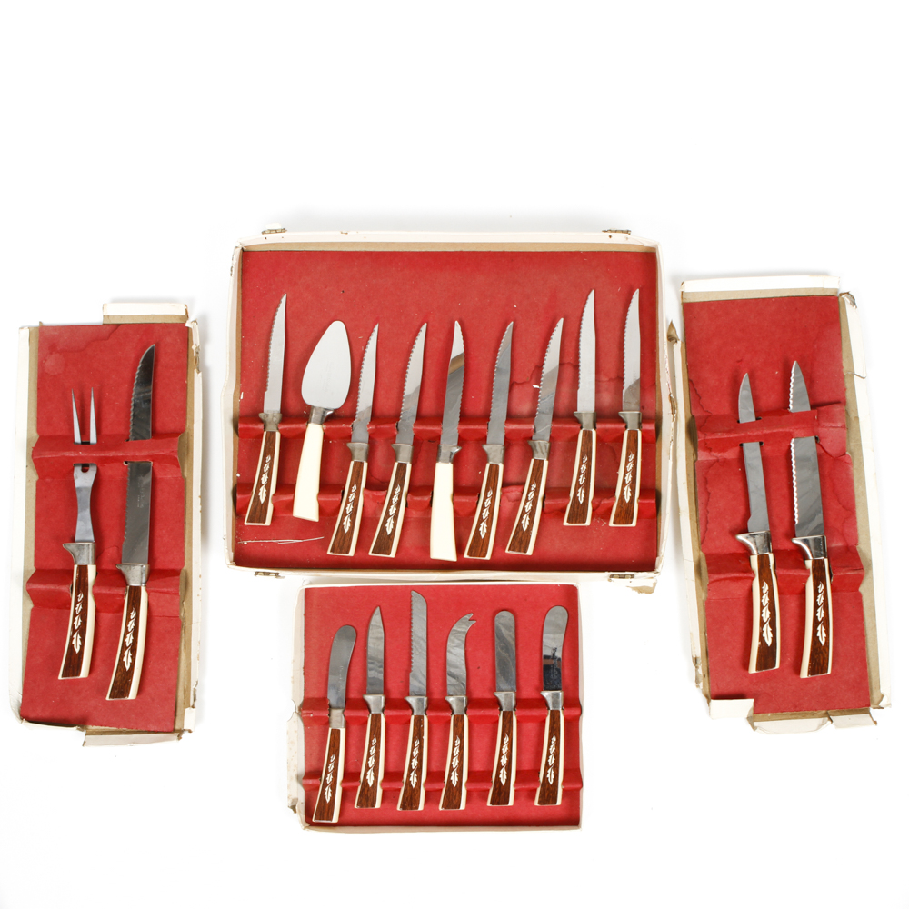 Vintage Regent Sheffield Stainless Steel Knife Set