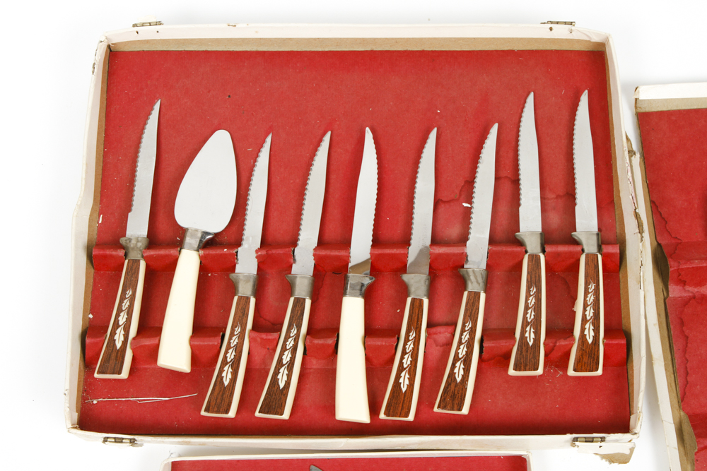 Vintage Regent Sheffield Stainless Steel Knife Set