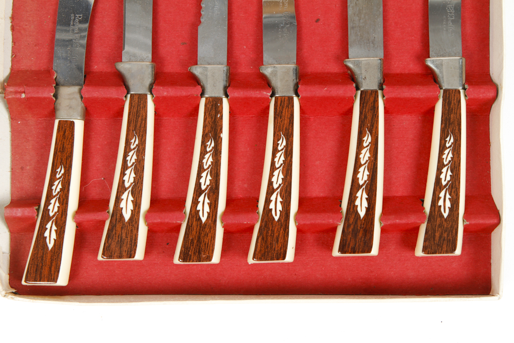 Vintage Regent Sheffield Stainless Steel Knife Set