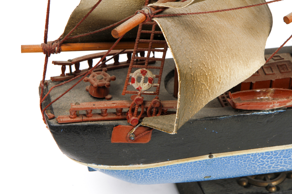Pair of Antique Model Sailing Ships