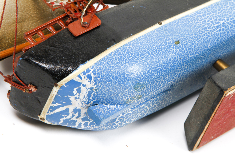 Pair of Antique Model Sailing Ships