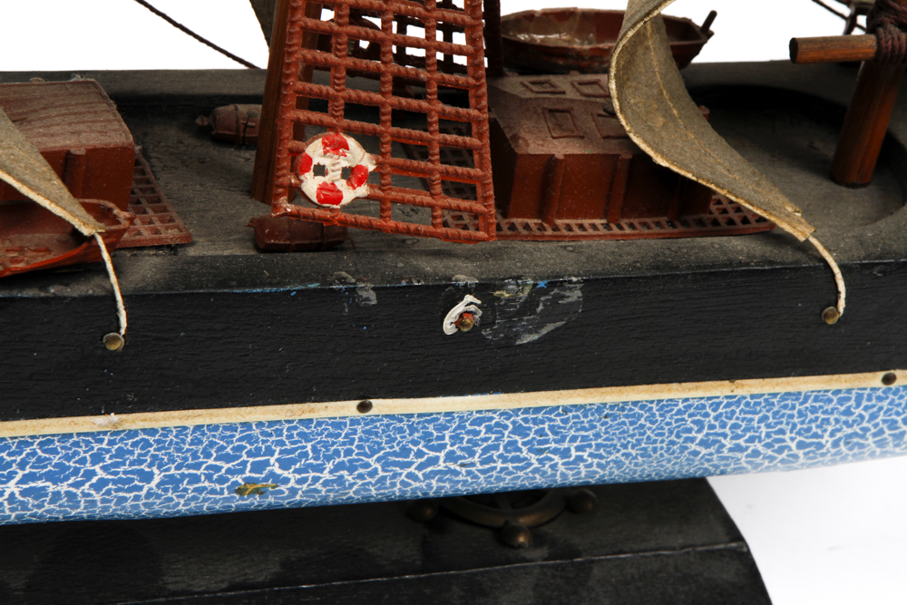 Pair of Antique Model Sailing Ships