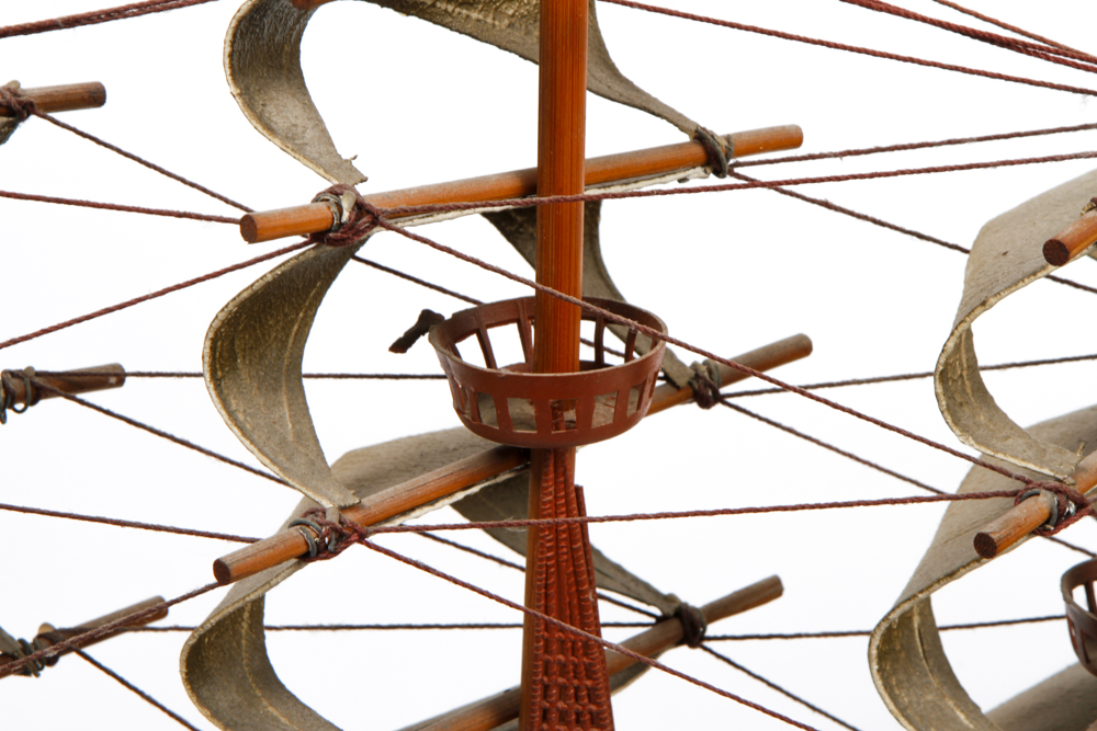 Pair of Antique Model Sailing Ships