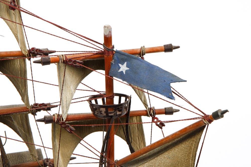 Pair of Antique Model Sailing Ships