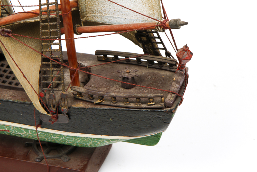 Pair of Antique Model Sailing Ships