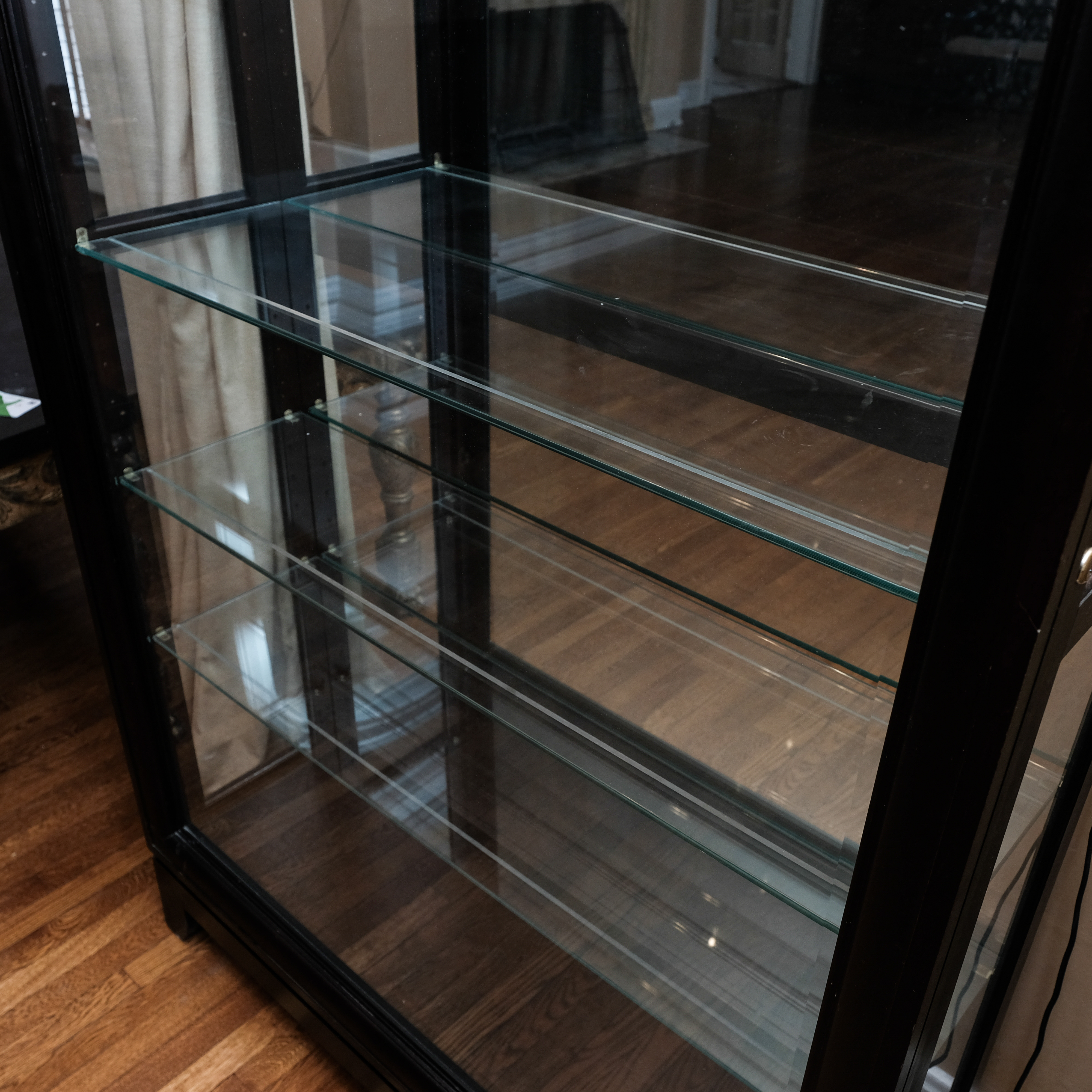 Wood and Glass Light-up Display Case