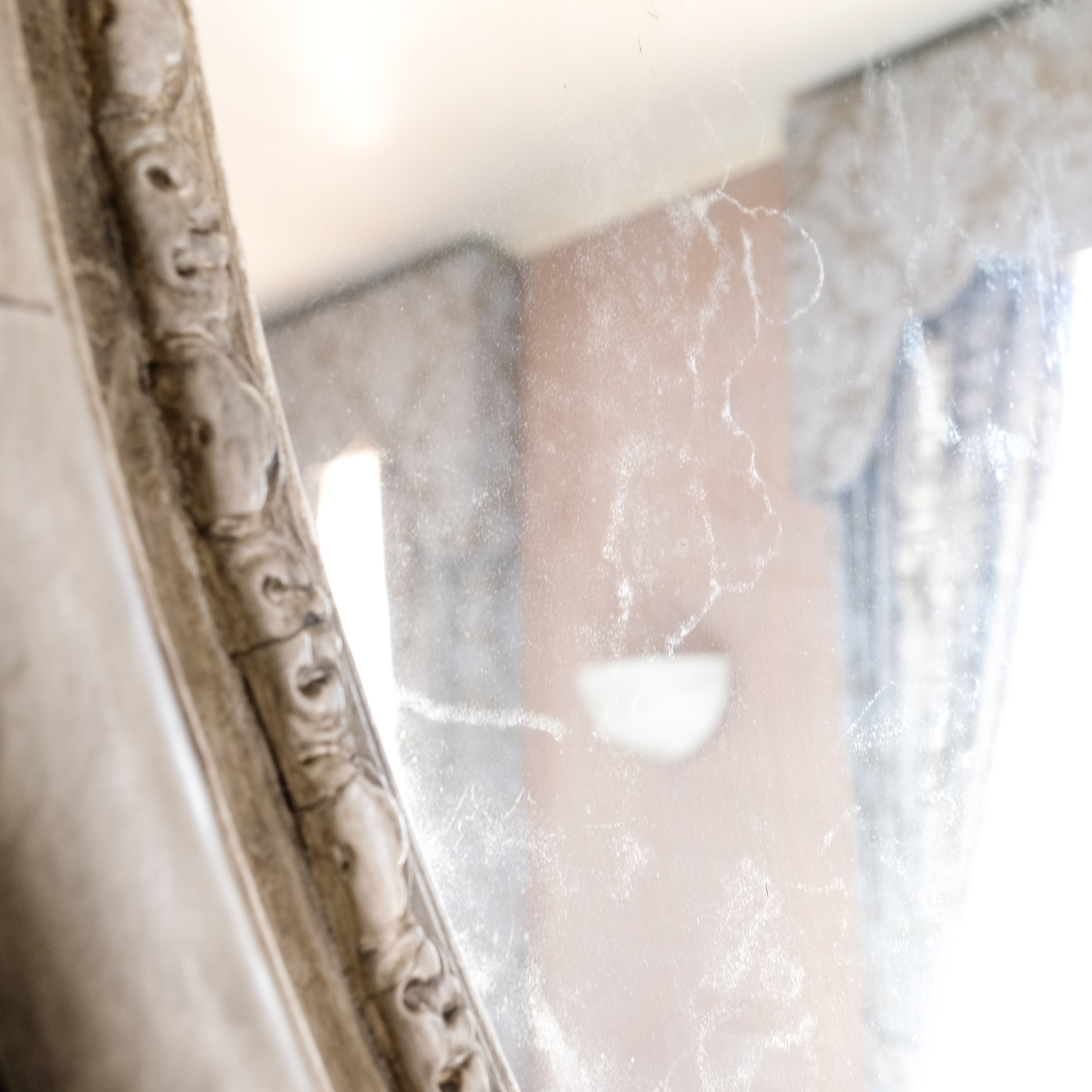 Ornate Carved Oval Mirror