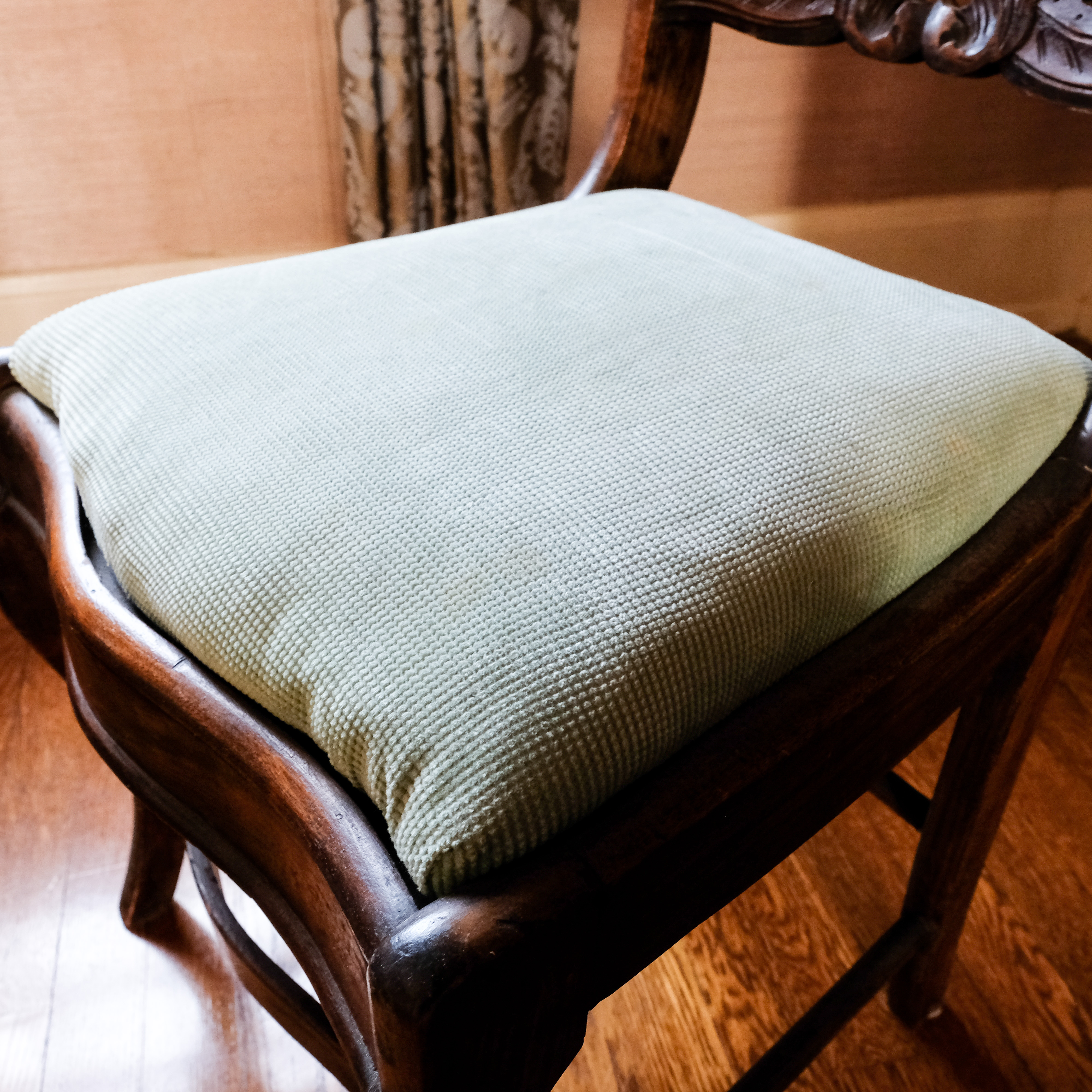 Vintage Wood Carved Side Chair