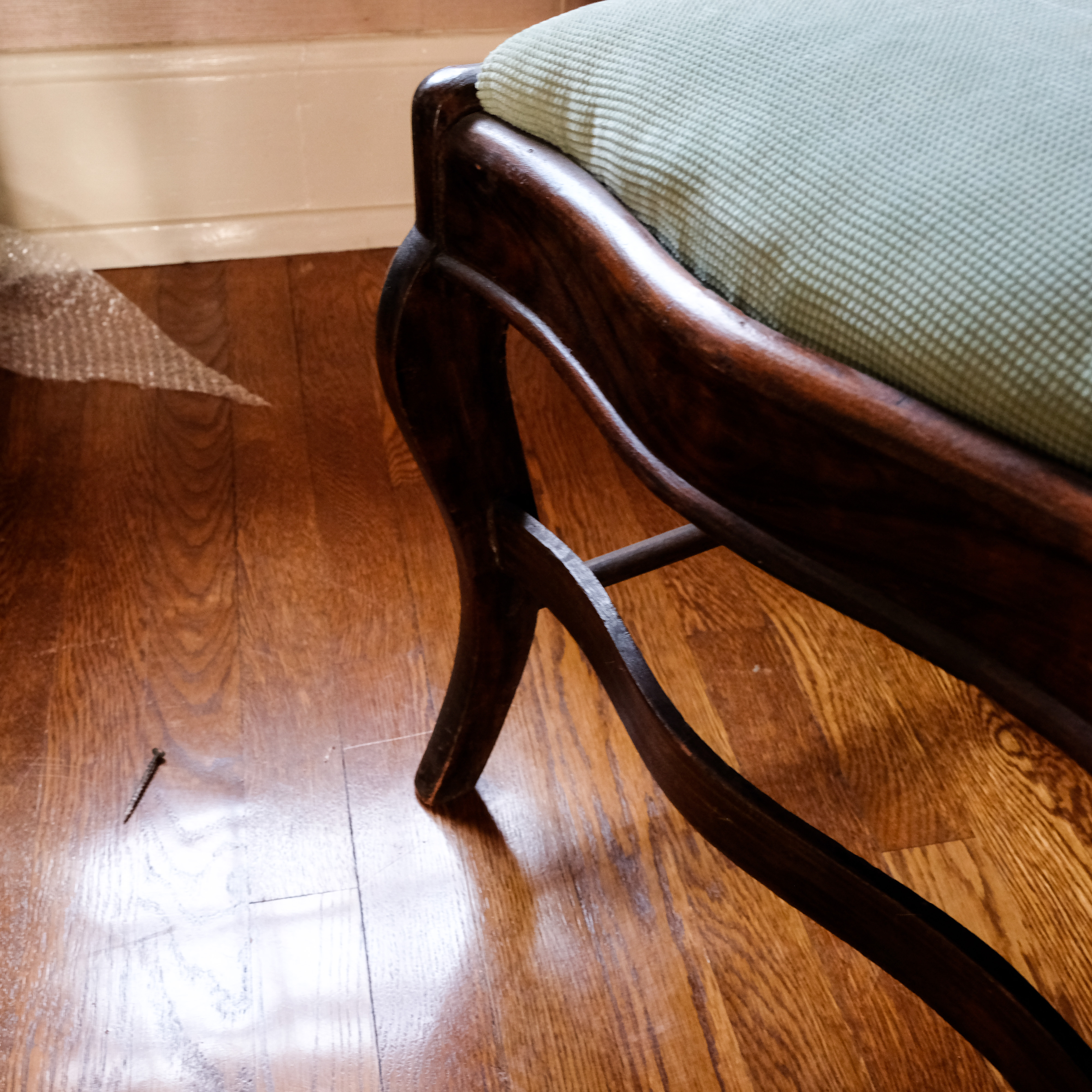 Vintage Wood Carved Side Chair