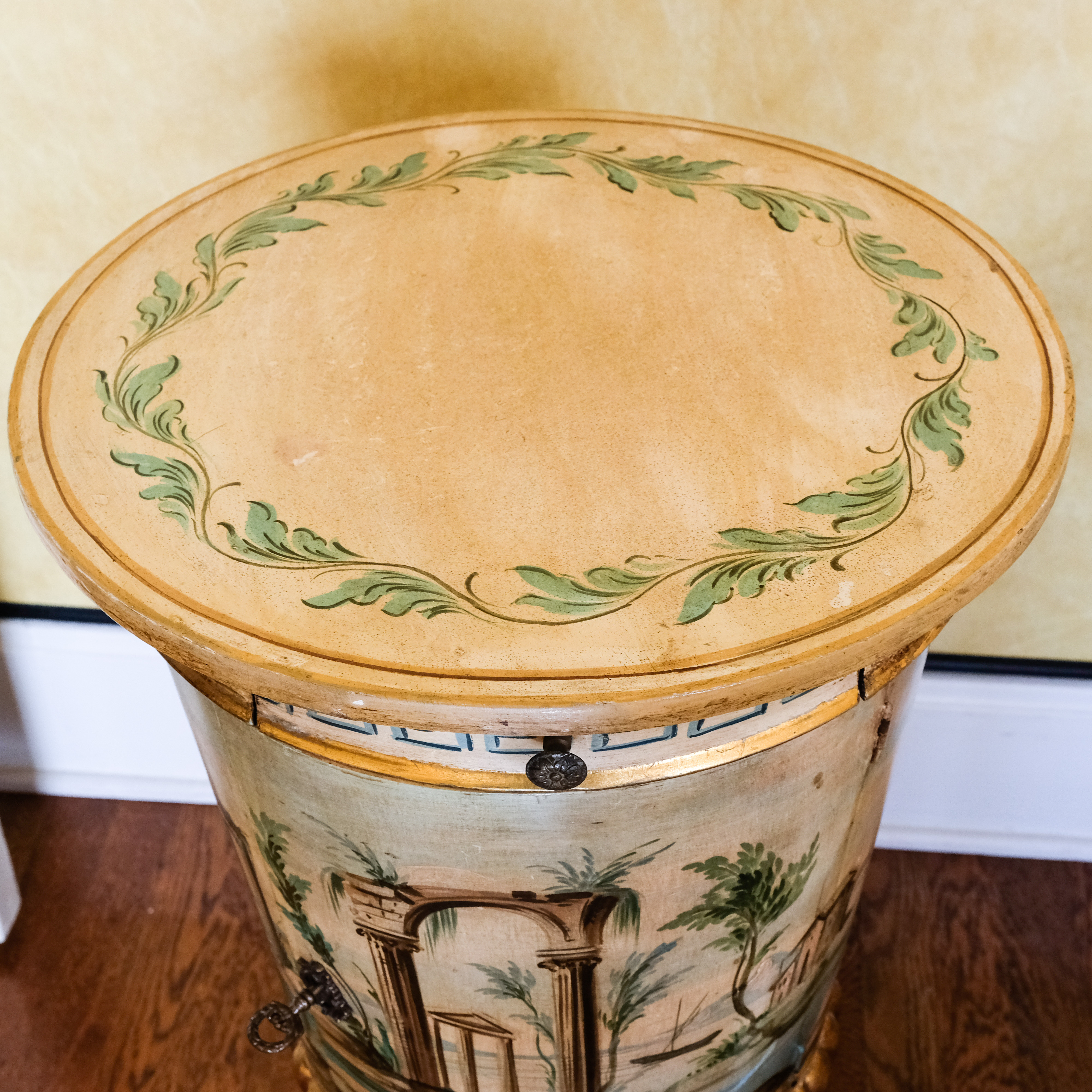 Greco-Roman Style Hand-Painted Night Stands