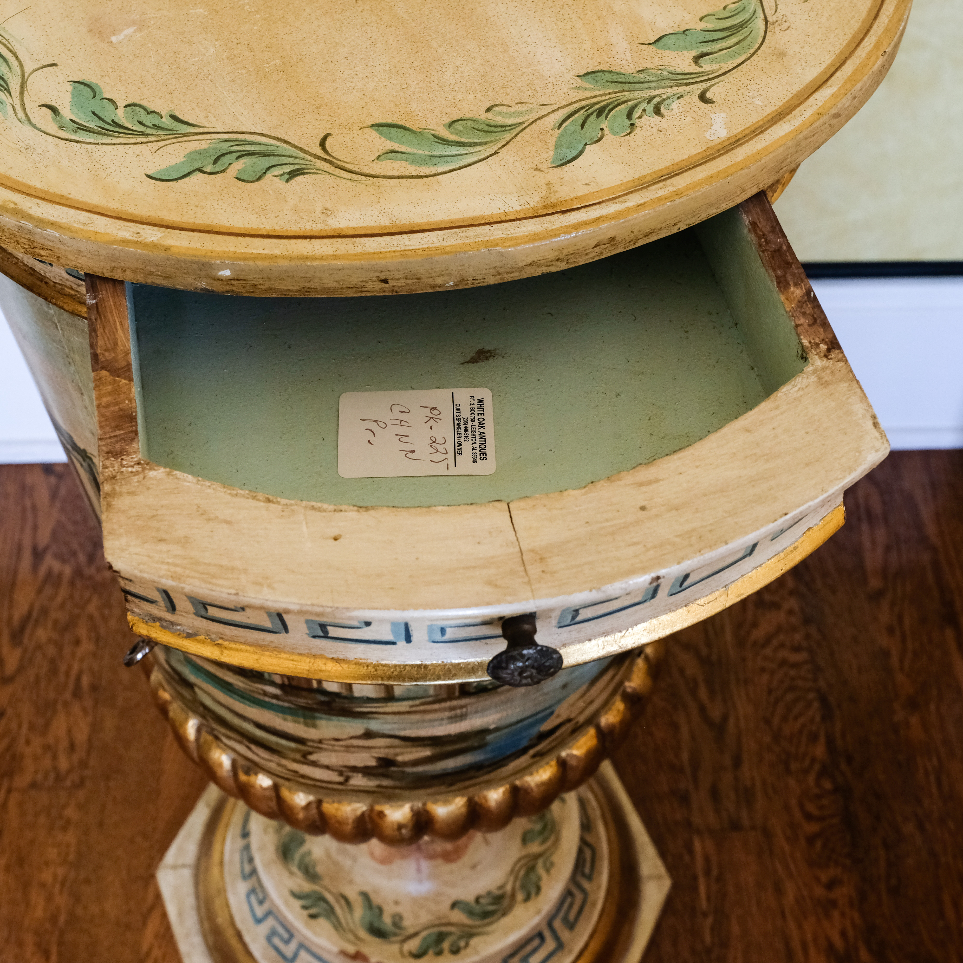 Greco-Roman Style Hand-Painted Night Stands