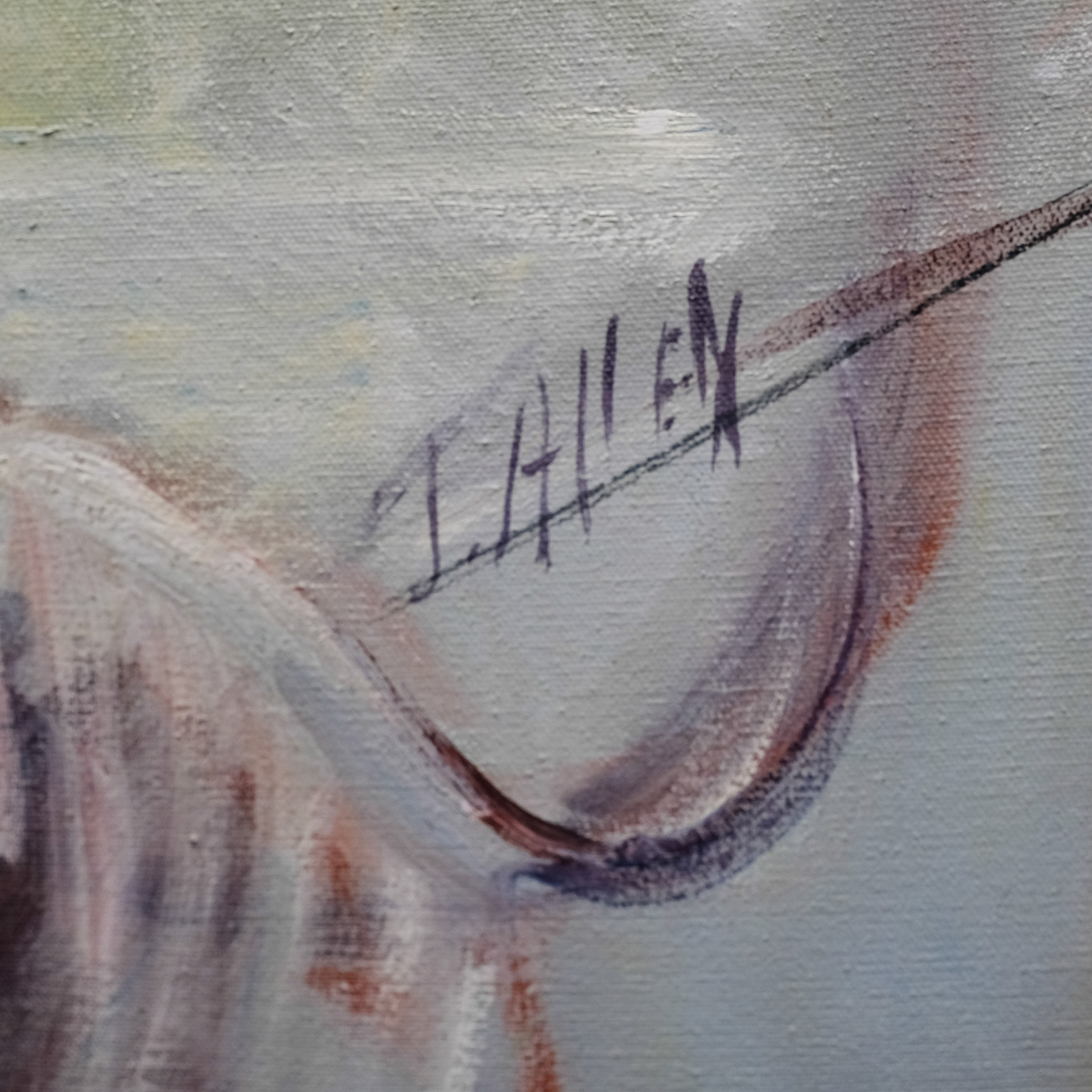 Signed Acrylic by J. Allen