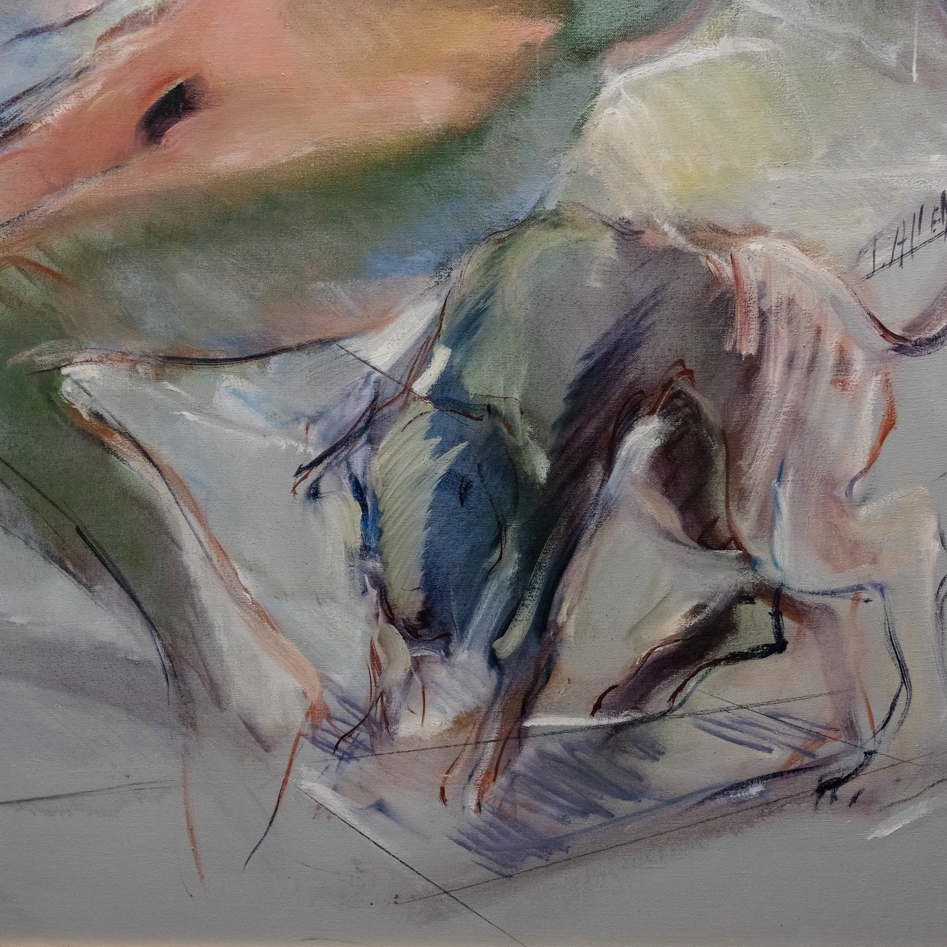 Signed Acrylic by J. Allen