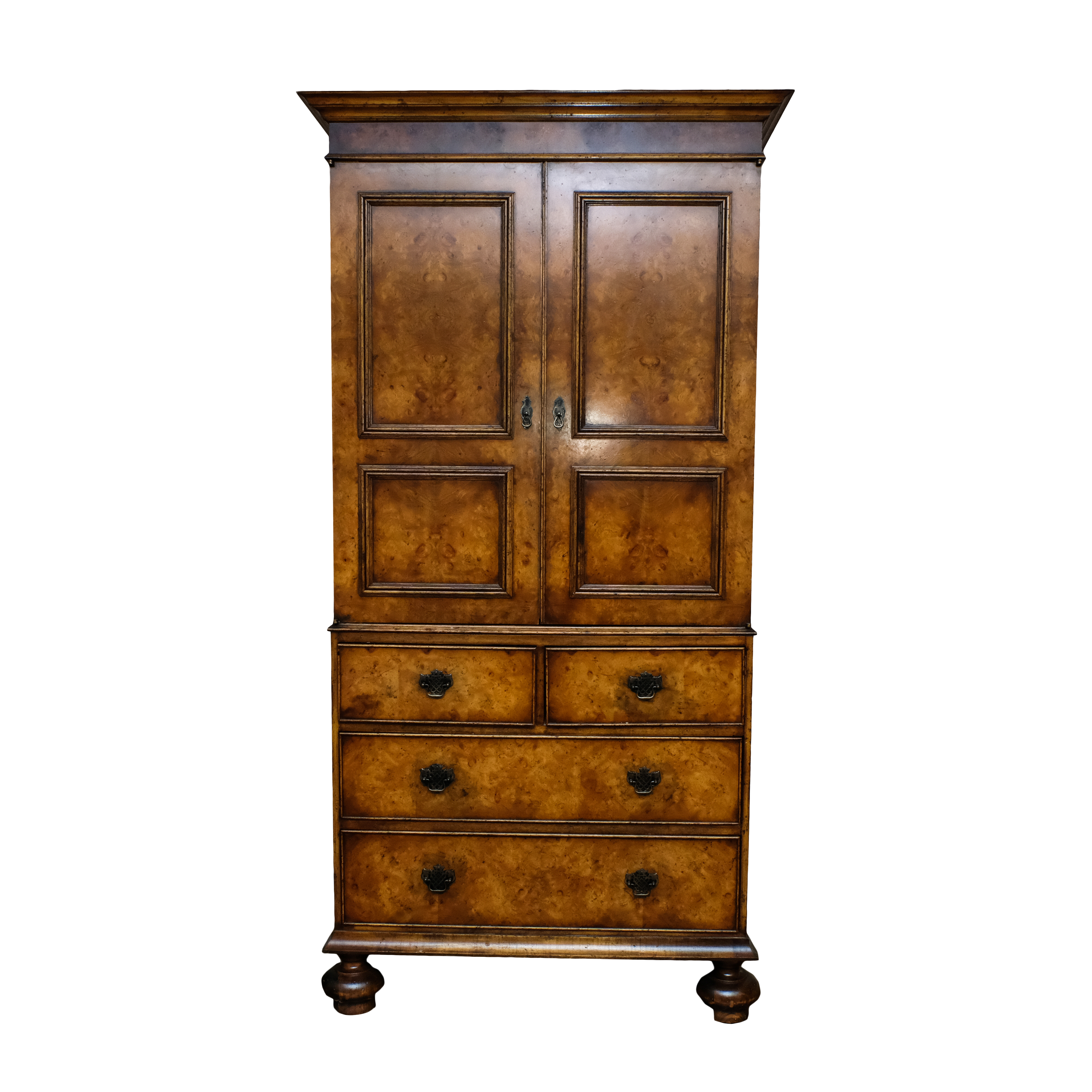 William and Mary Style Television Cabinet by Yorkshire Furniture