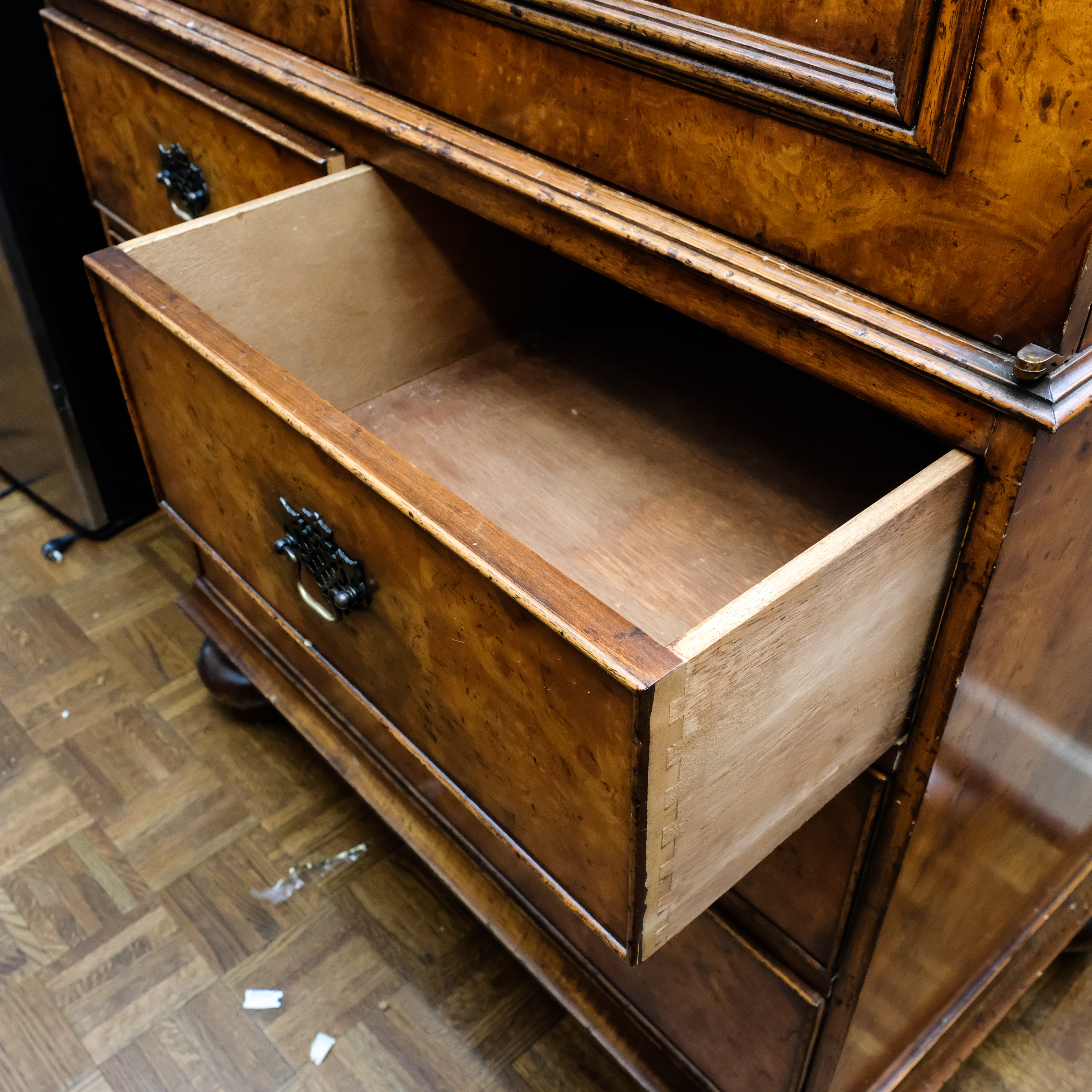 William and Mary Style Television Cabinet by Yorkshire Furniture