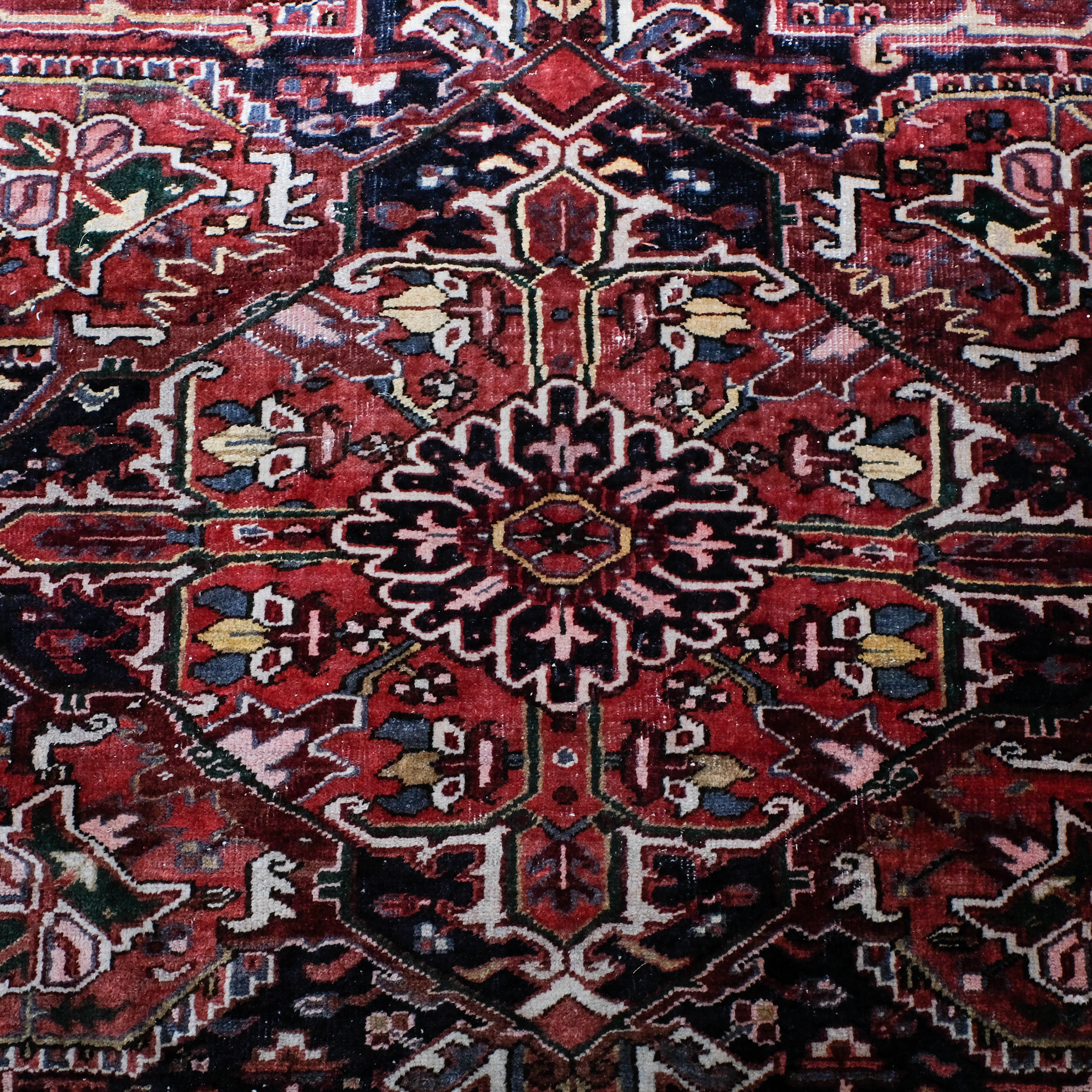 Hand Knotted Persian Heriz-Style Area Rug