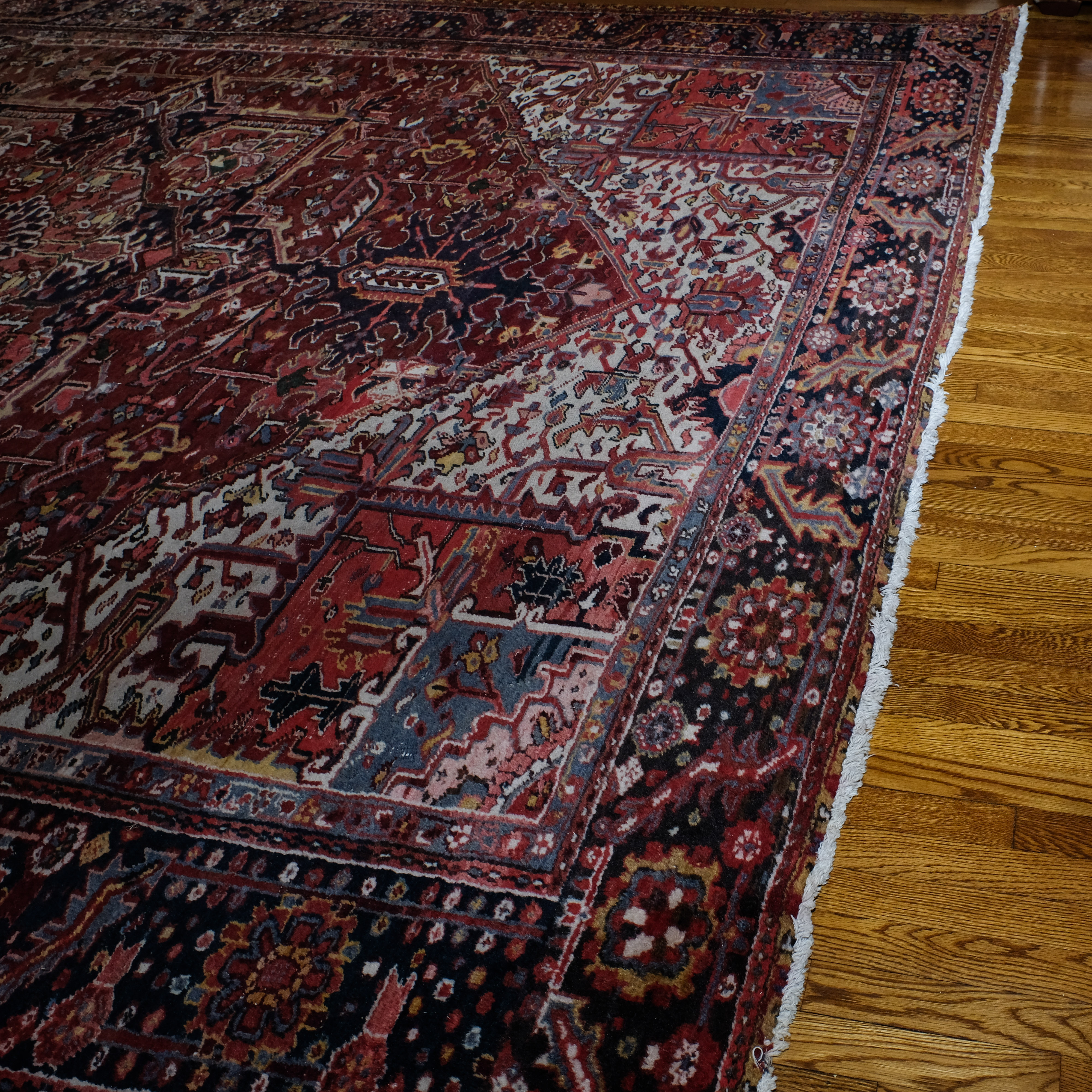 Hand Knotted Persian Heriz-Style Area Rug