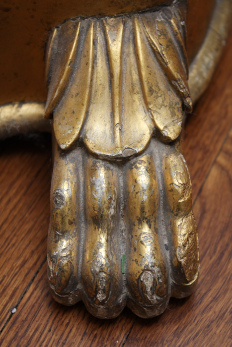 Rare 19th Century Gilt-Decorated Pedal Harp by J. F. Brown & Company