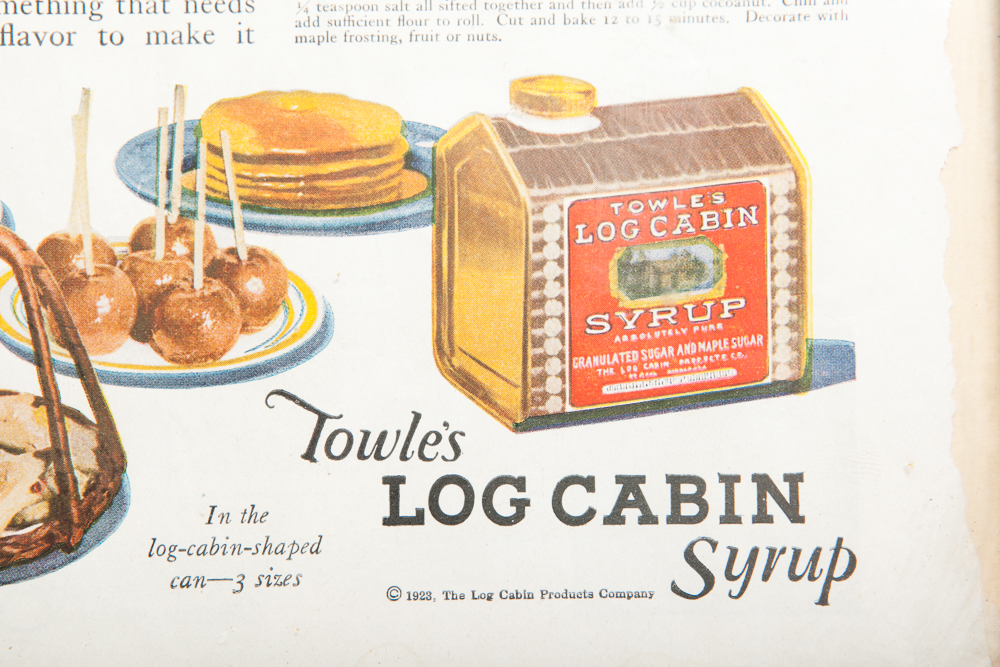 Vintage Log Cabin Syrup Ad