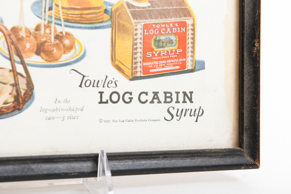 Vintage Log Cabin Syrup Ad