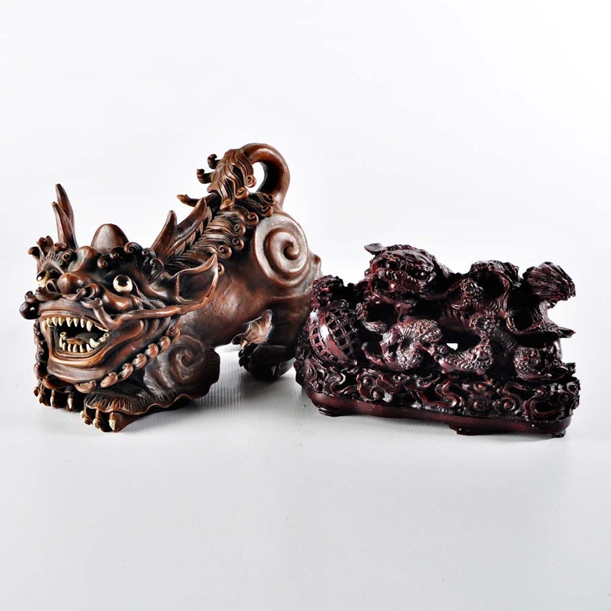 Chinese Guardian Lion Figures