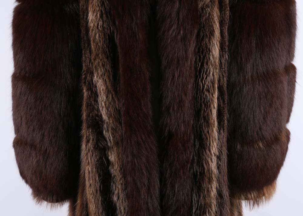Beaver and Fox Fur Stroller Coat