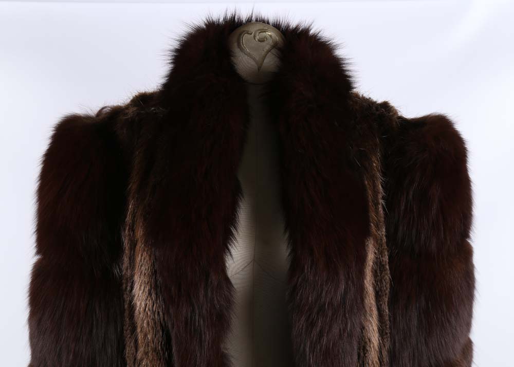 Beaver and Fox Fur Stroller Coat