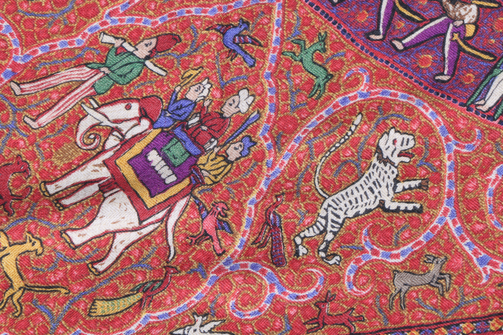 Hermès "Avec L'Aimable Autorisation du Lalbhai Dalpatbhai Indology" Scarf