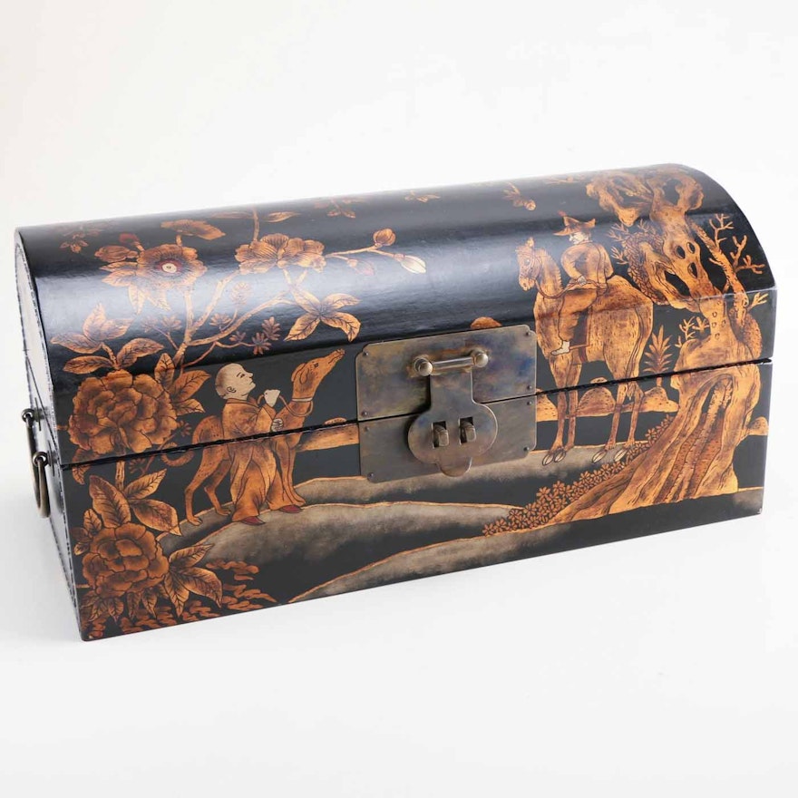 Chinoiserie Painted Wood Chest