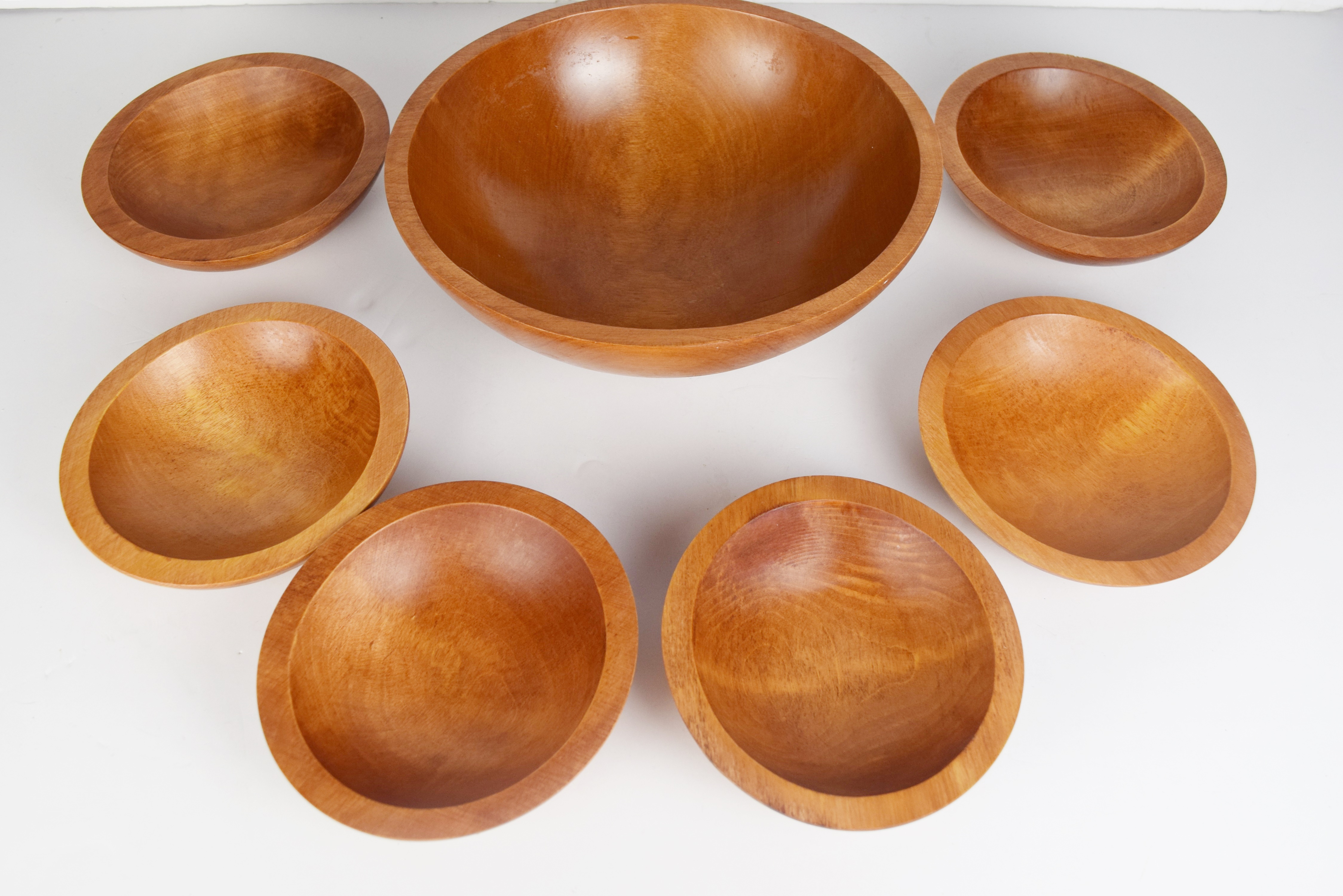 Barbados Wooden Salad Bowls and Leaf Shaped Bowl