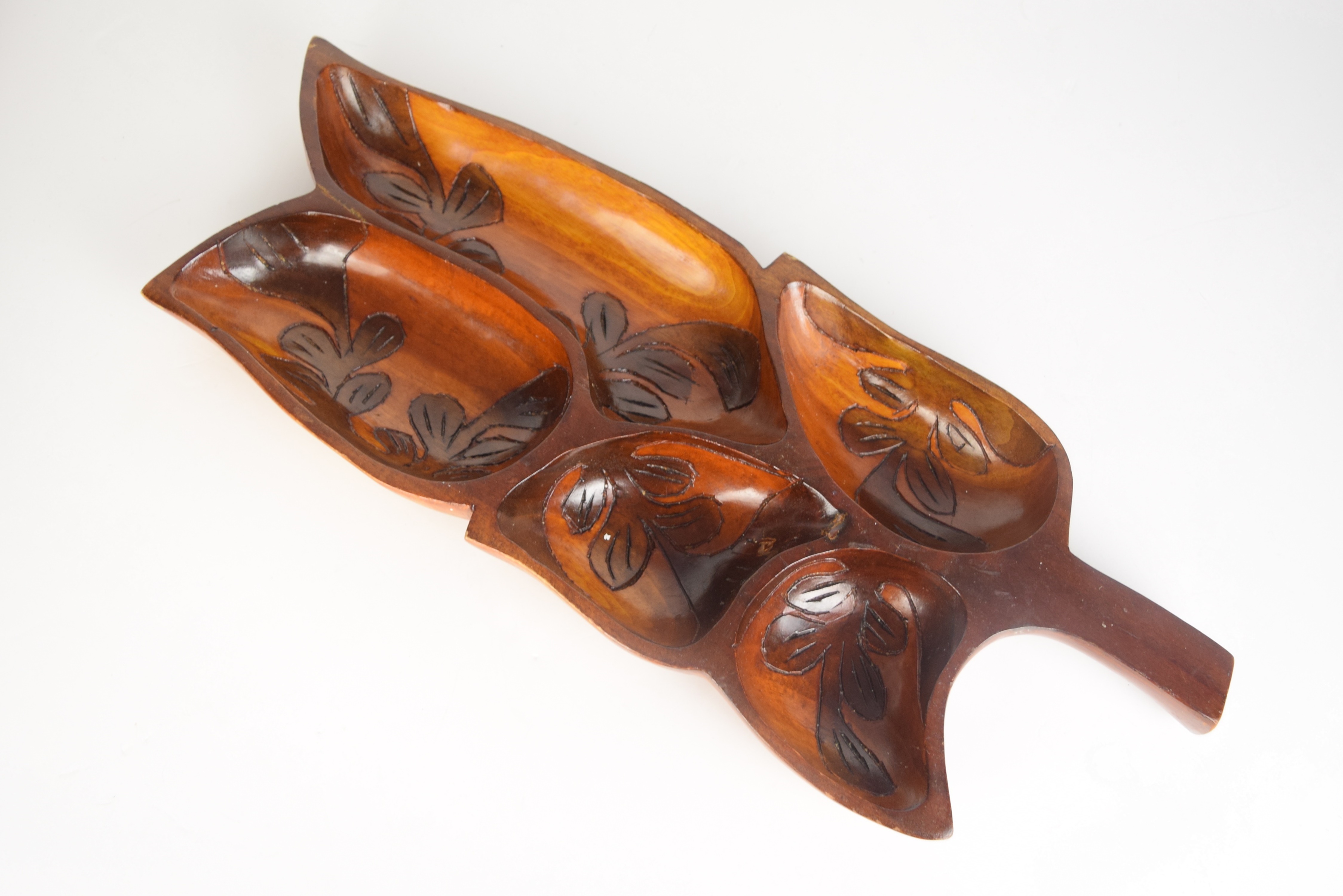 Barbados Wooden Salad Bowls and Leaf Shaped Bowl