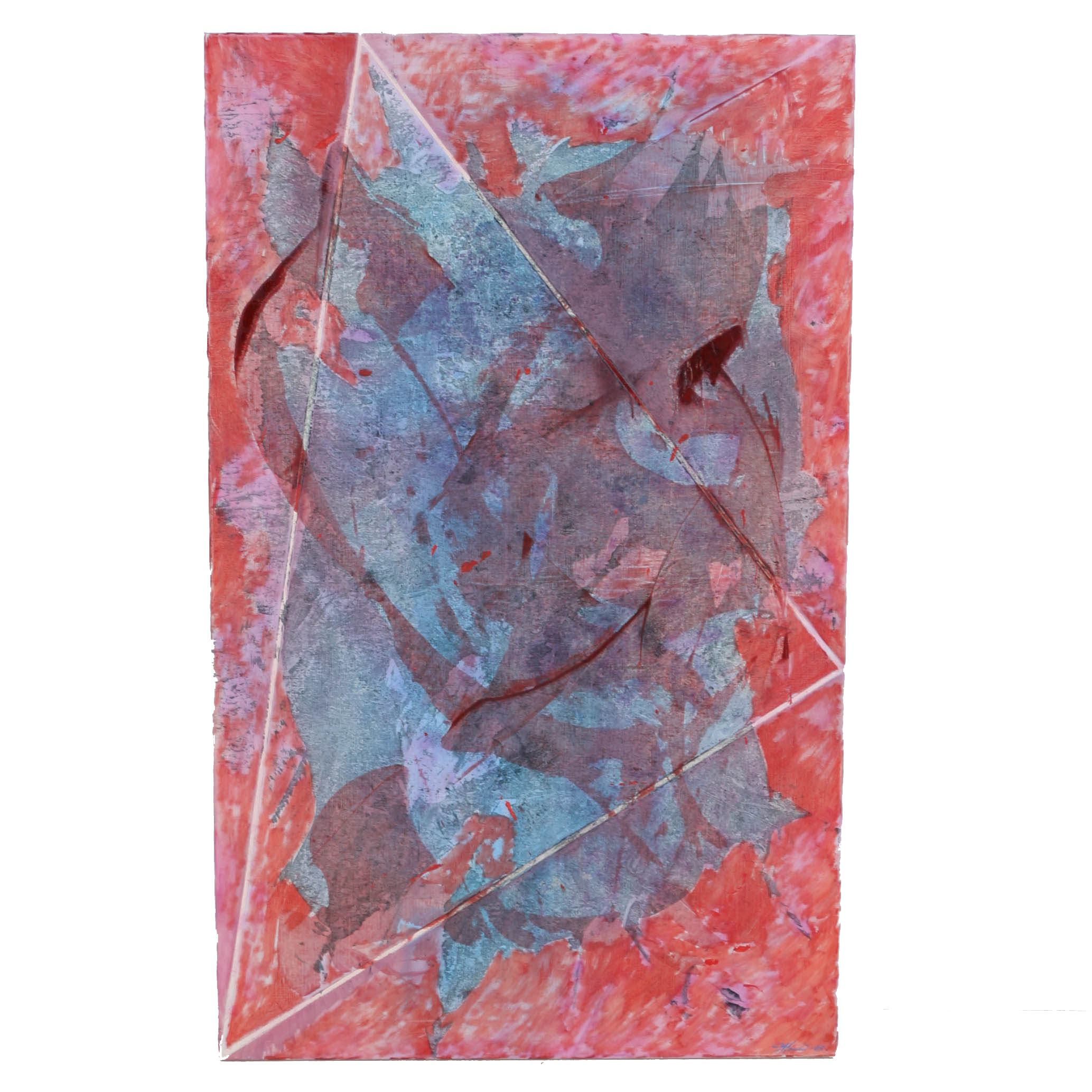 Ricardo Morin Oil Painting on Linen "Triangulation Series No. 11"