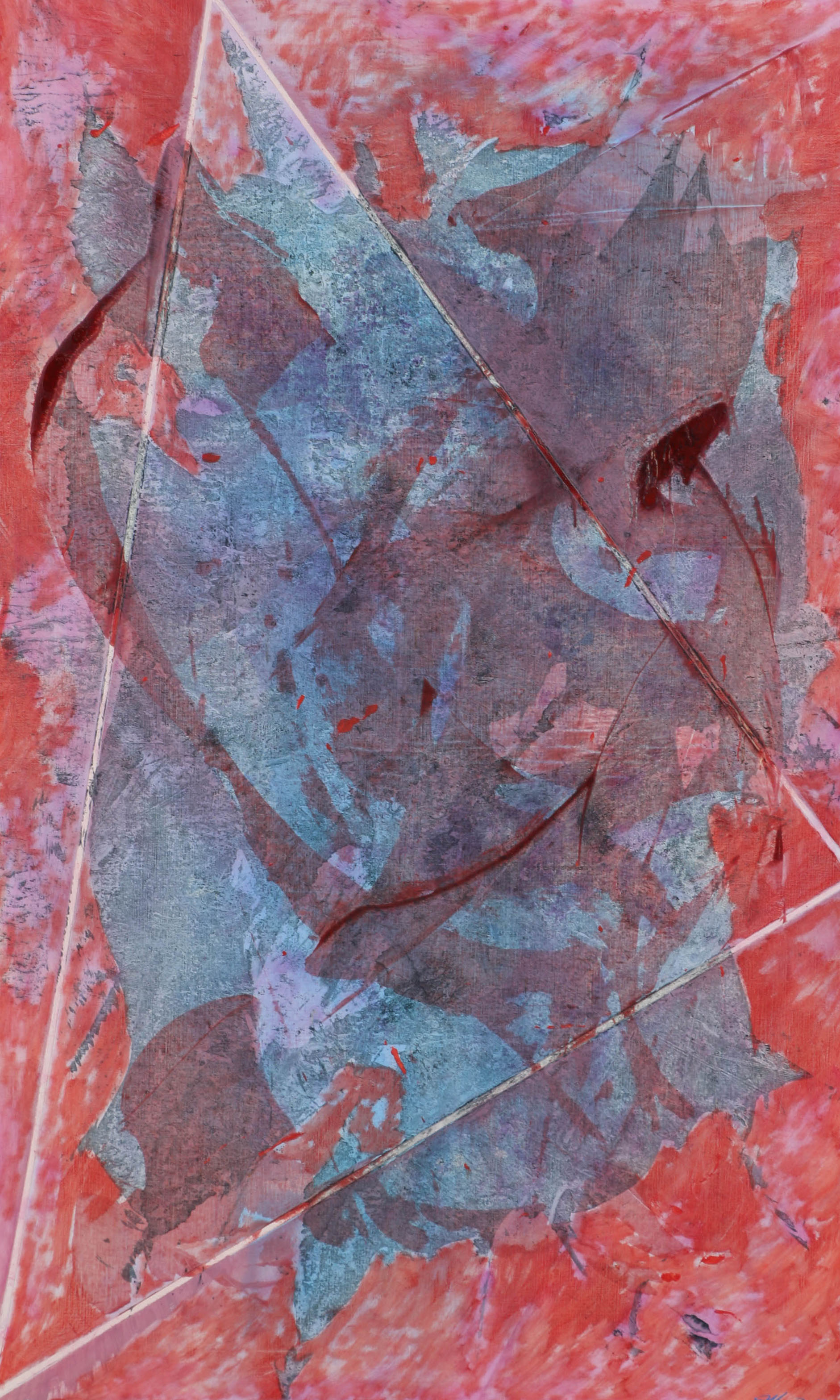 Ricardo Morin Oil Painting on Linen "Triangulation Series No. 11"