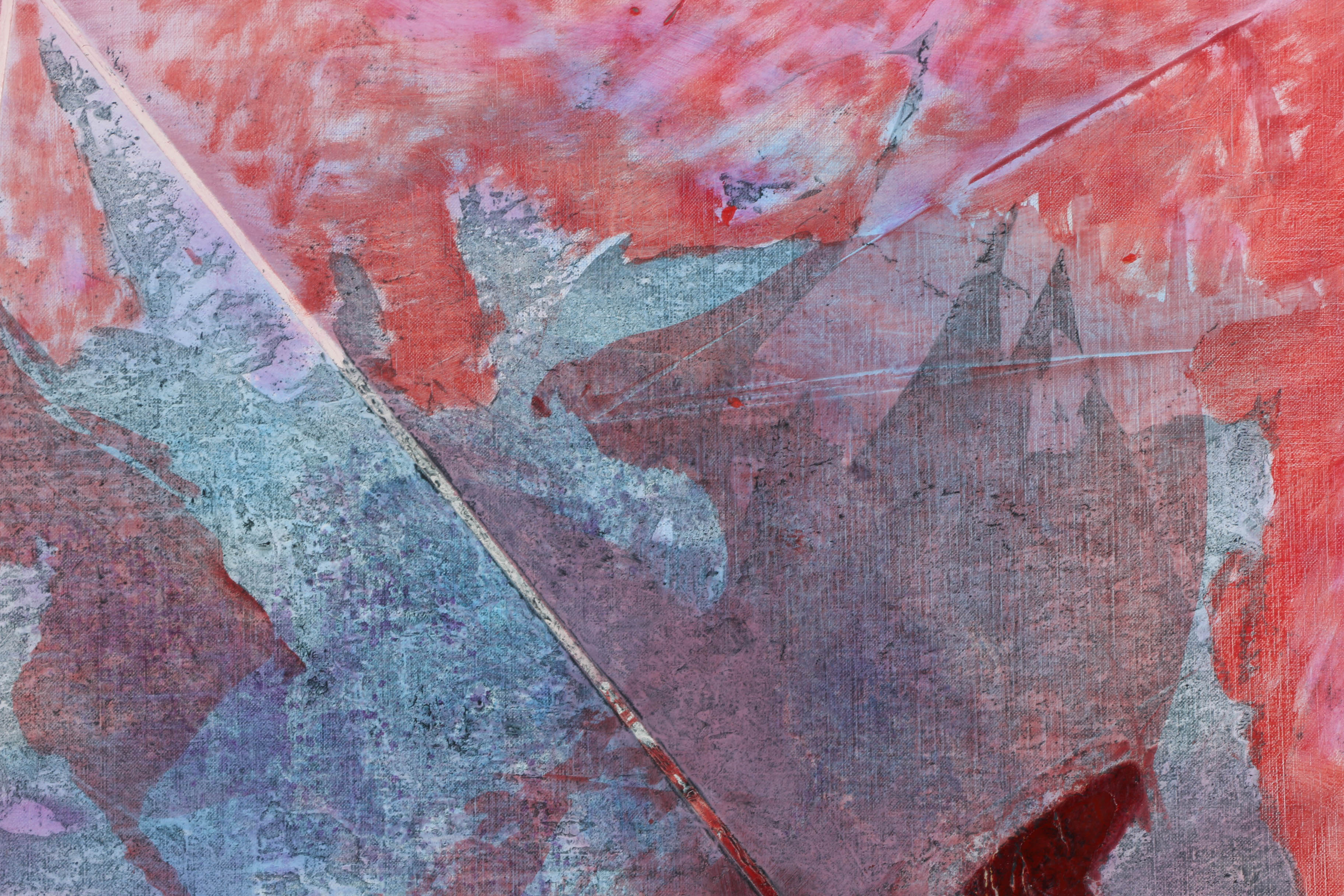 Ricardo Morin Oil Painting on Linen "Triangulation Series No. 11"