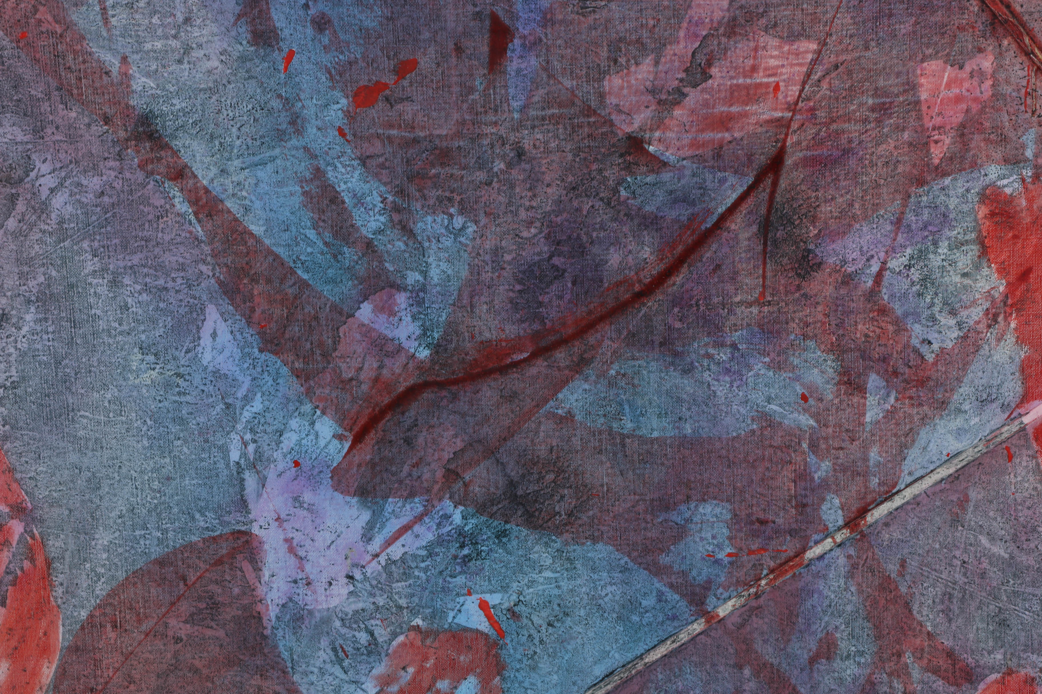 Ricardo Morin Oil Painting on Linen "Triangulation Series No. 11"