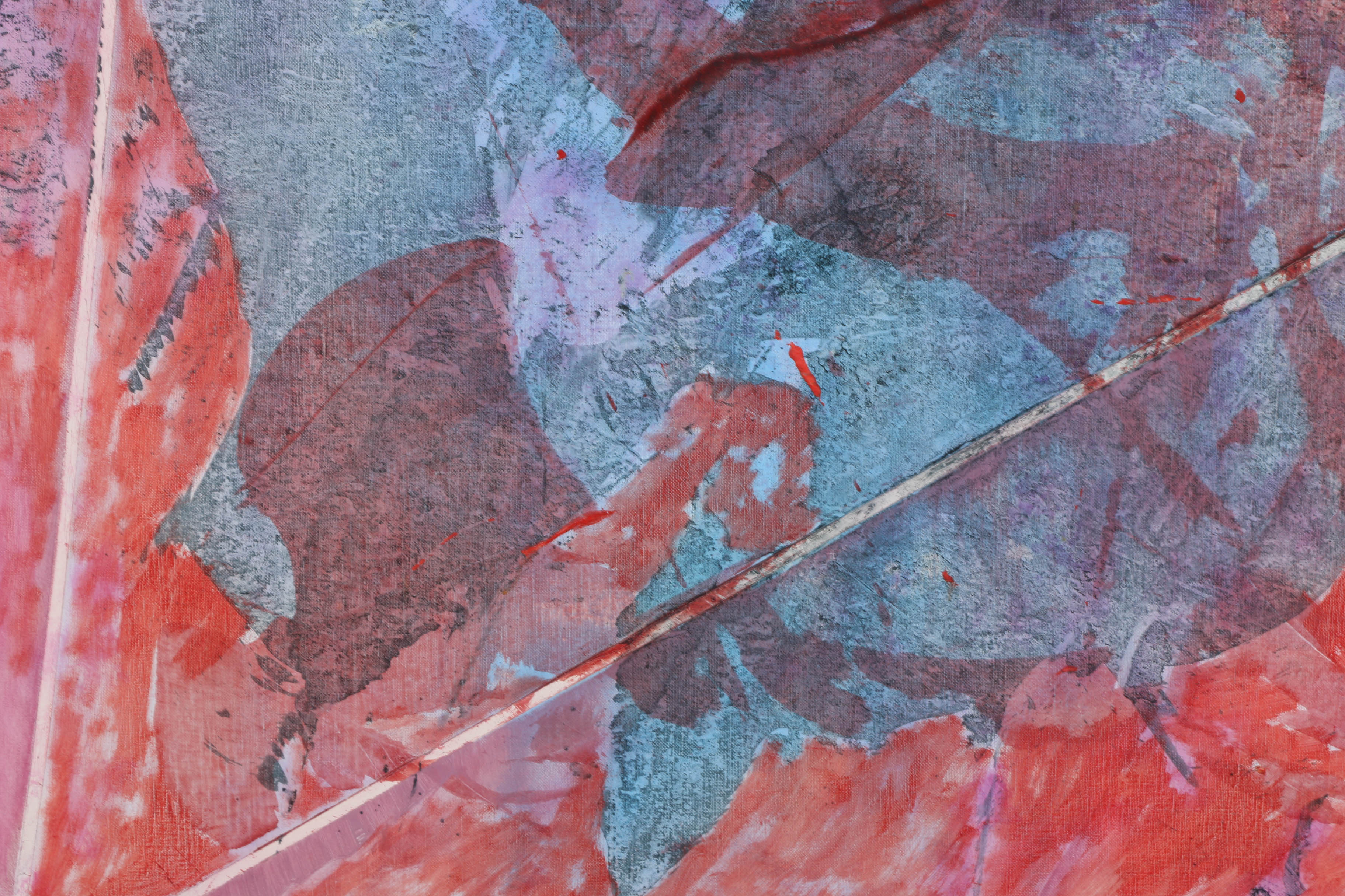 Ricardo Morin Oil Painting on Linen "Triangulation Series No. 11"