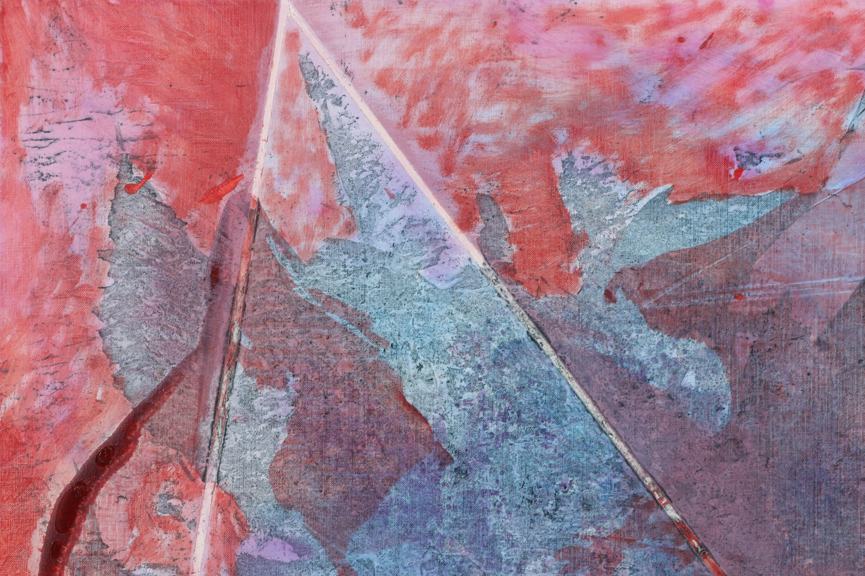 Ricardo Morin Oil Painting on Linen "Triangulation Series No. 11"