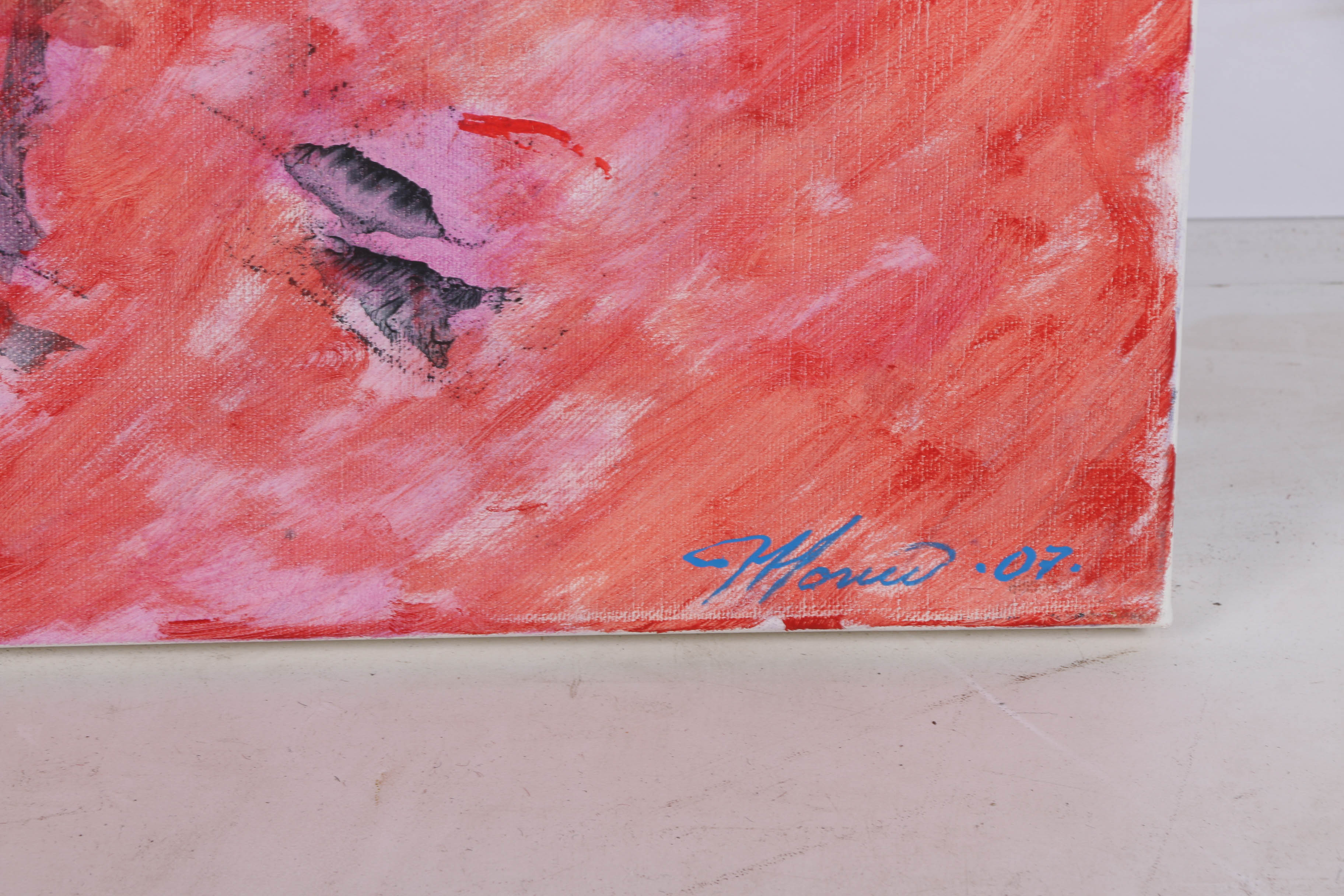 Ricardo Morin Oil Painting on Linen "Triangulation Series No. 11"