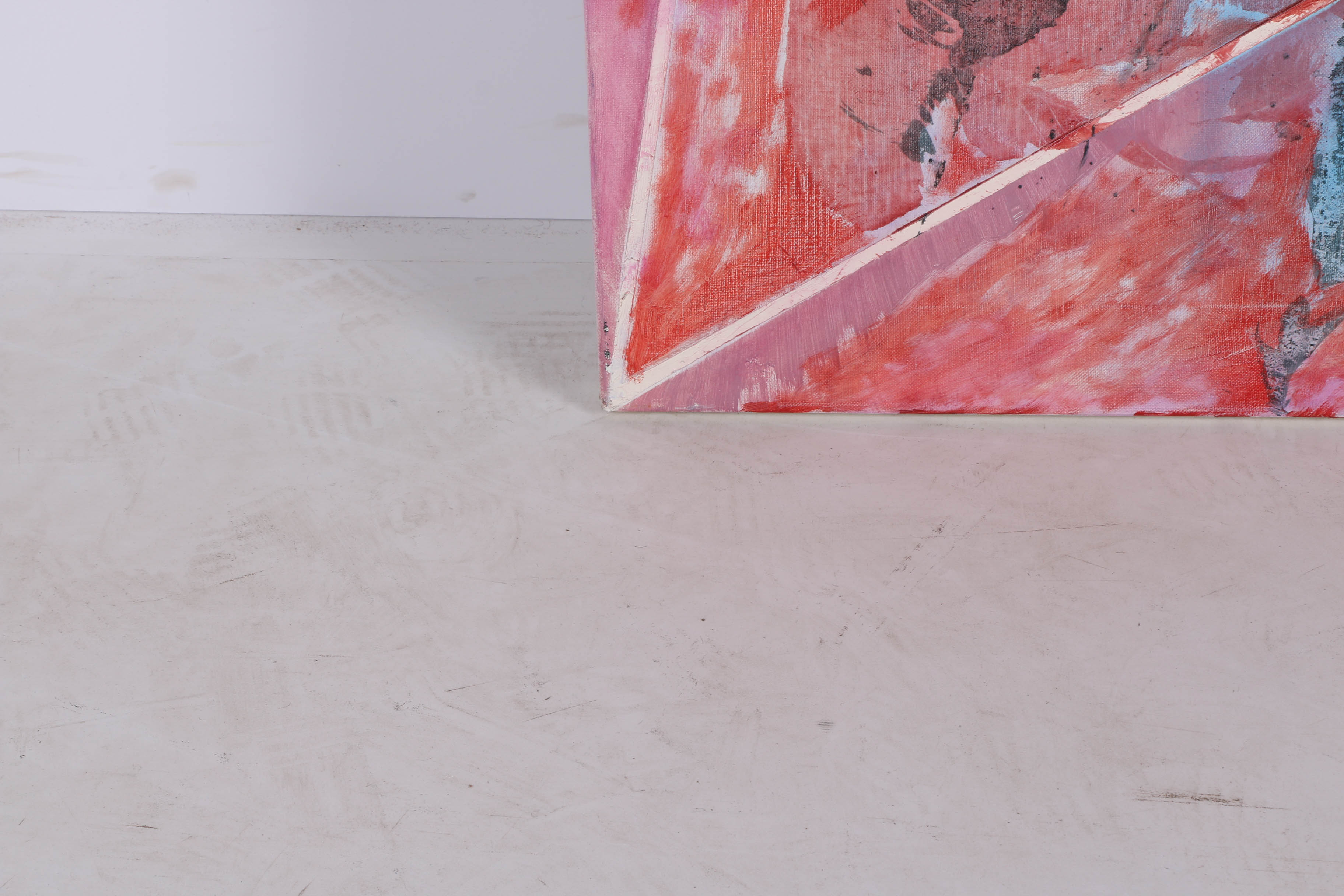 Ricardo Morin Oil Painting on Linen "Triangulation Series No. 11"