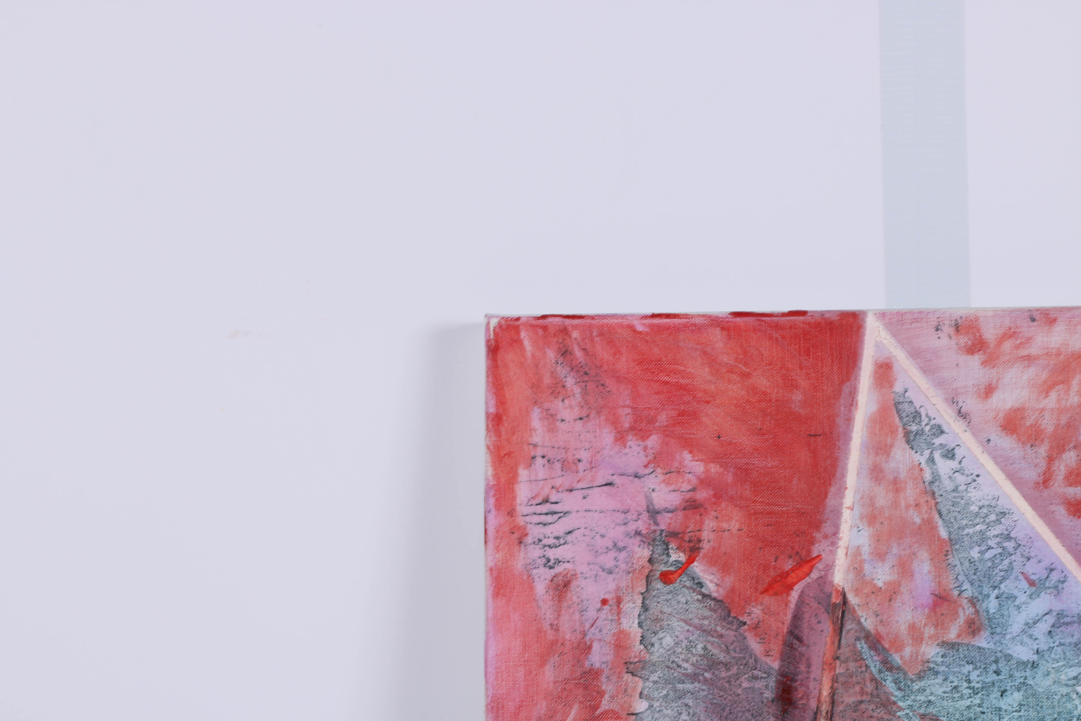 Ricardo Morin Oil Painting on Linen "Triangulation Series No. 11"